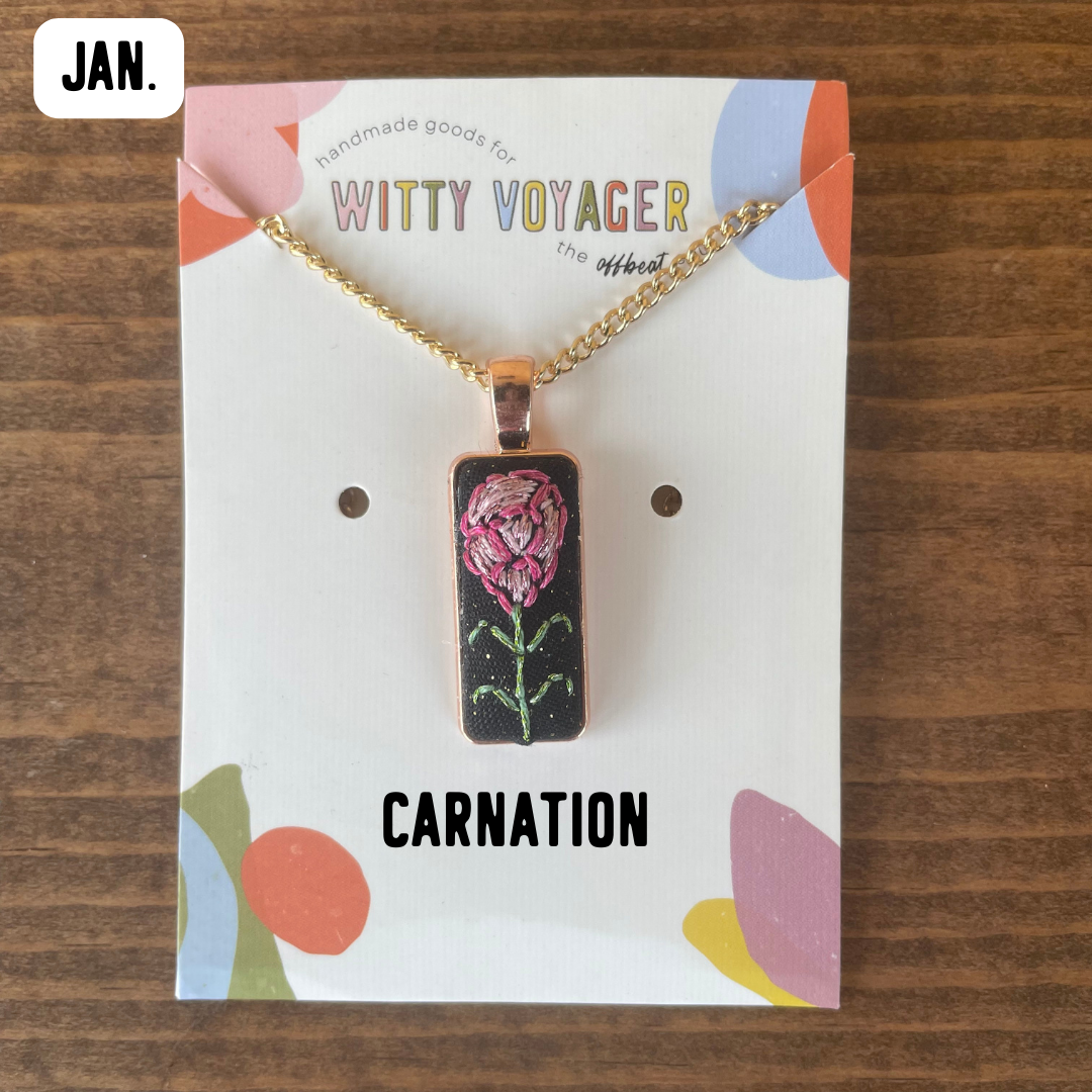 Birth Month Flower Necklace