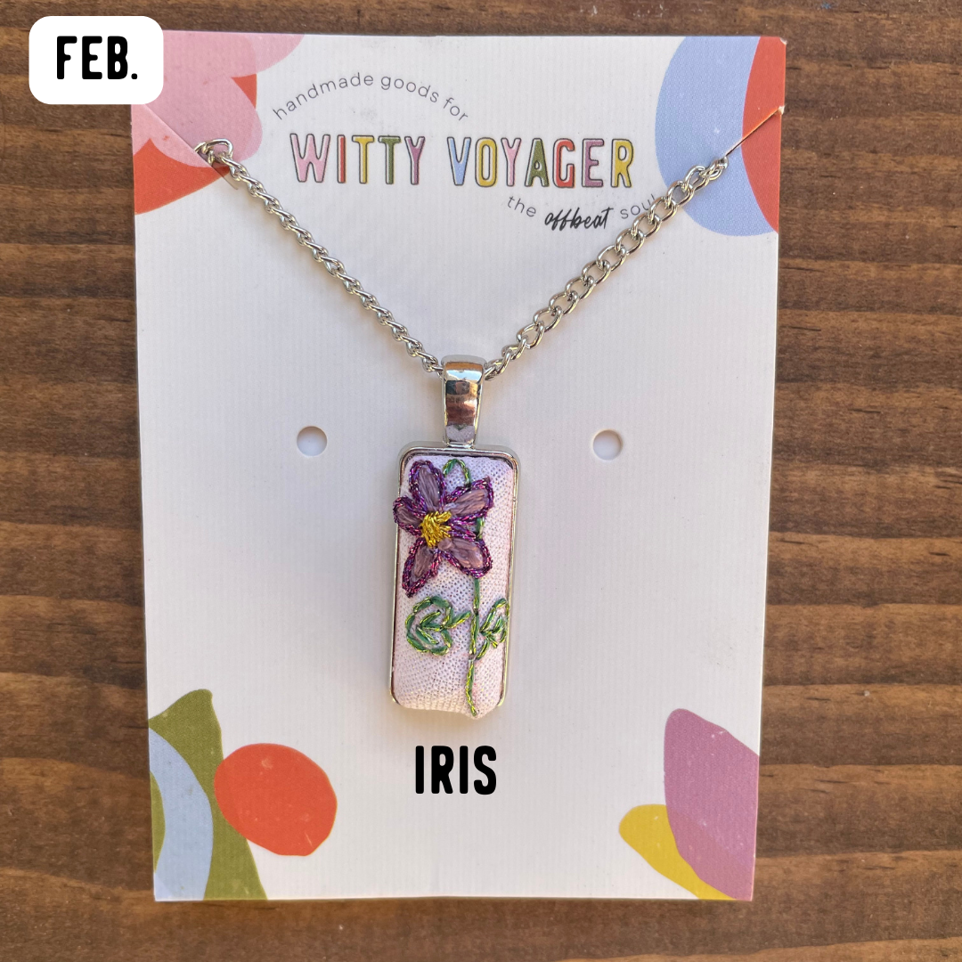 Birth Month Flower Necklace