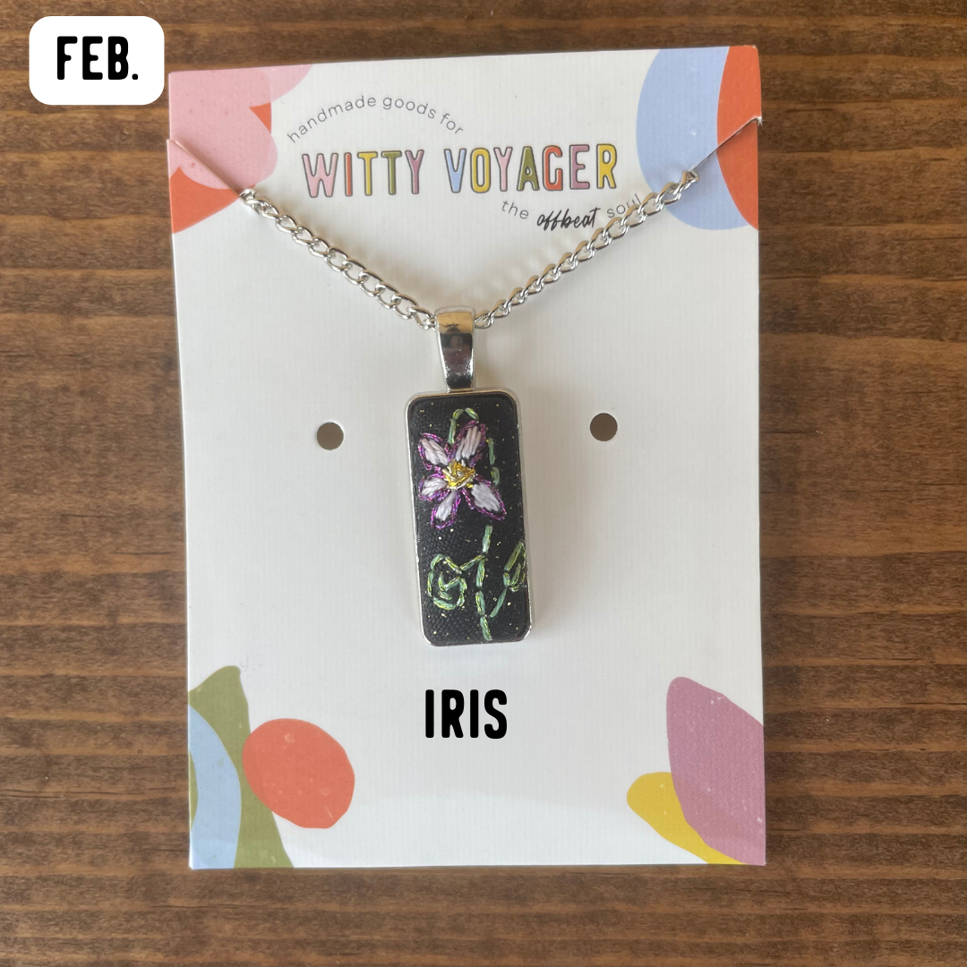 Birth Month Flower Necklace