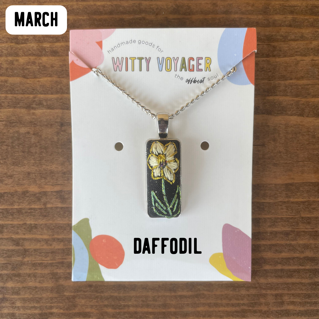 Birth Month Flower Necklace