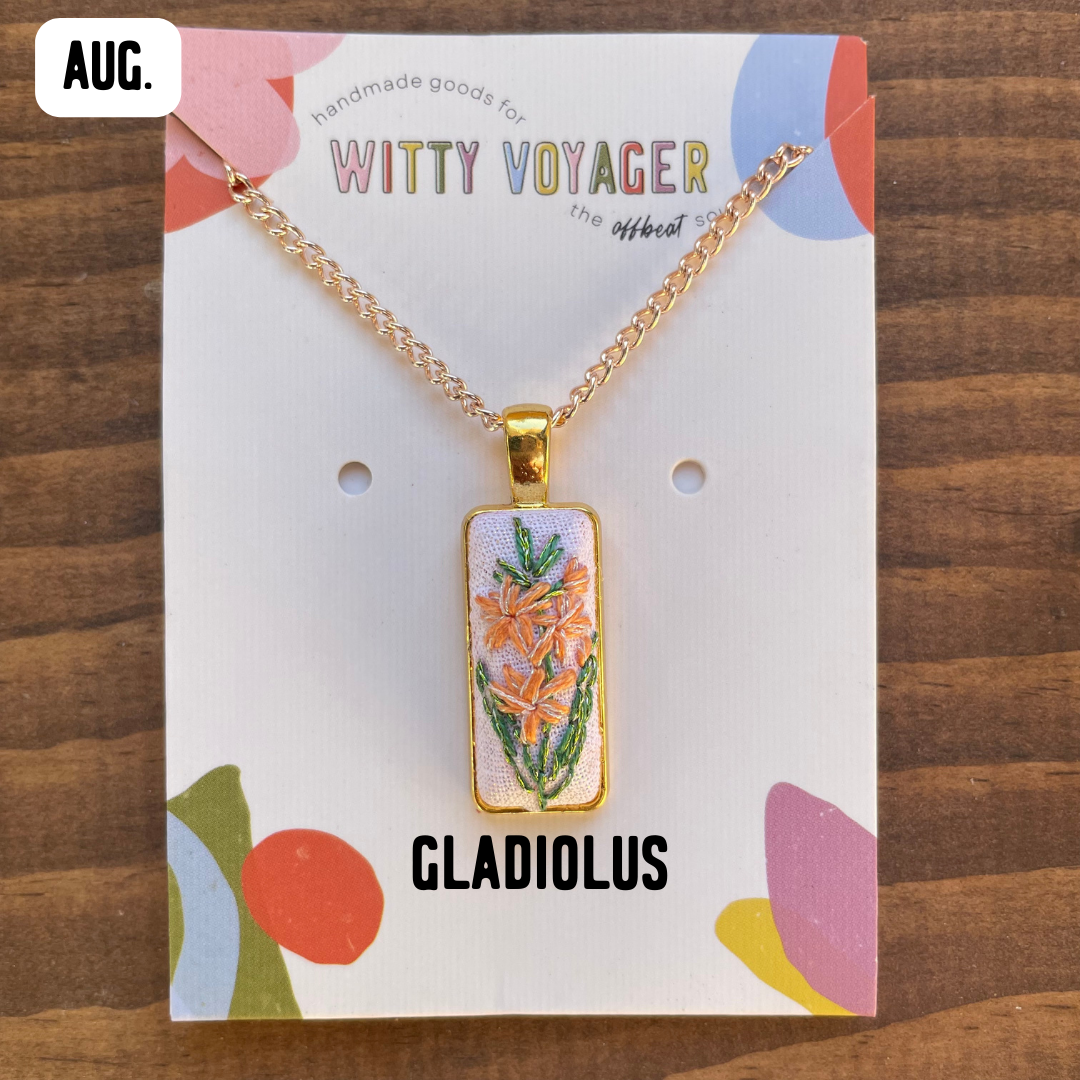 Birth Month Flower Necklace