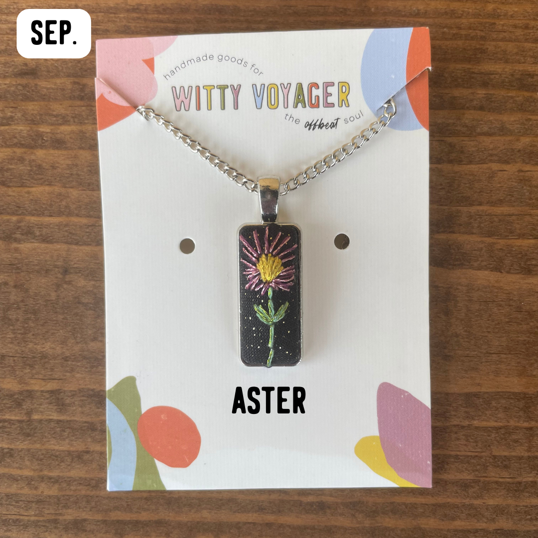 Birth Month Flower Necklace