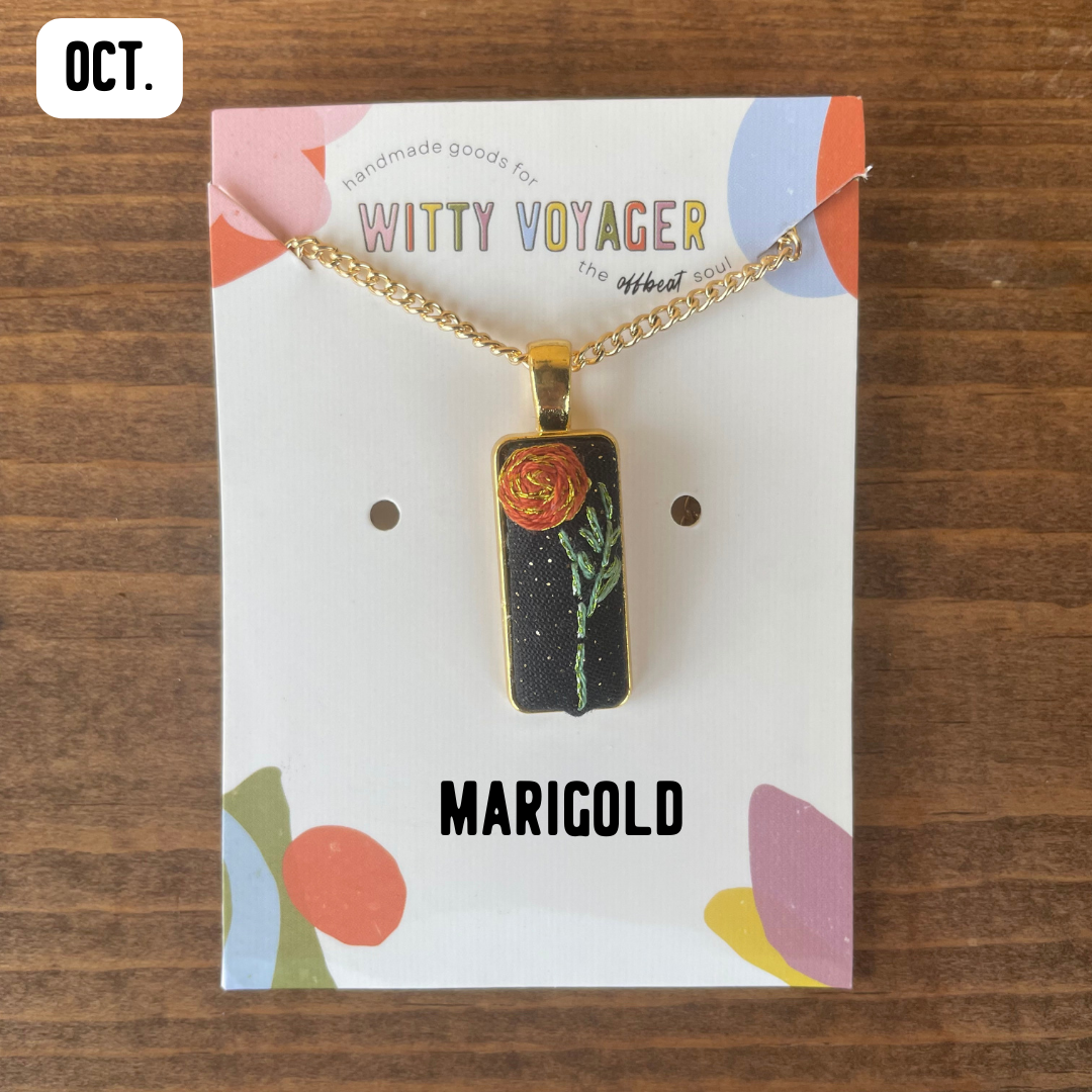 Birth Month Flower Necklace