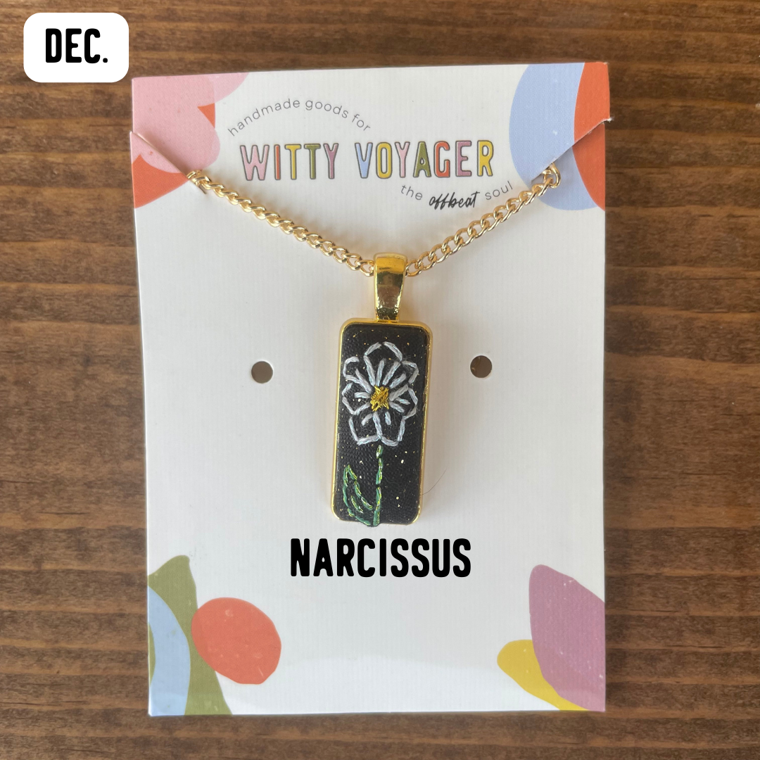 Birth Month Flower Necklace