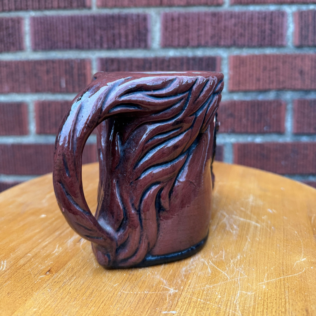 Studio Pottery Horse Mug