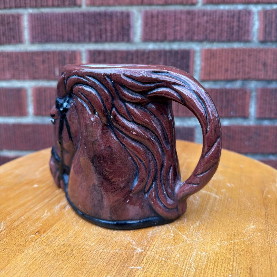 Studio Pottery Horse Mug