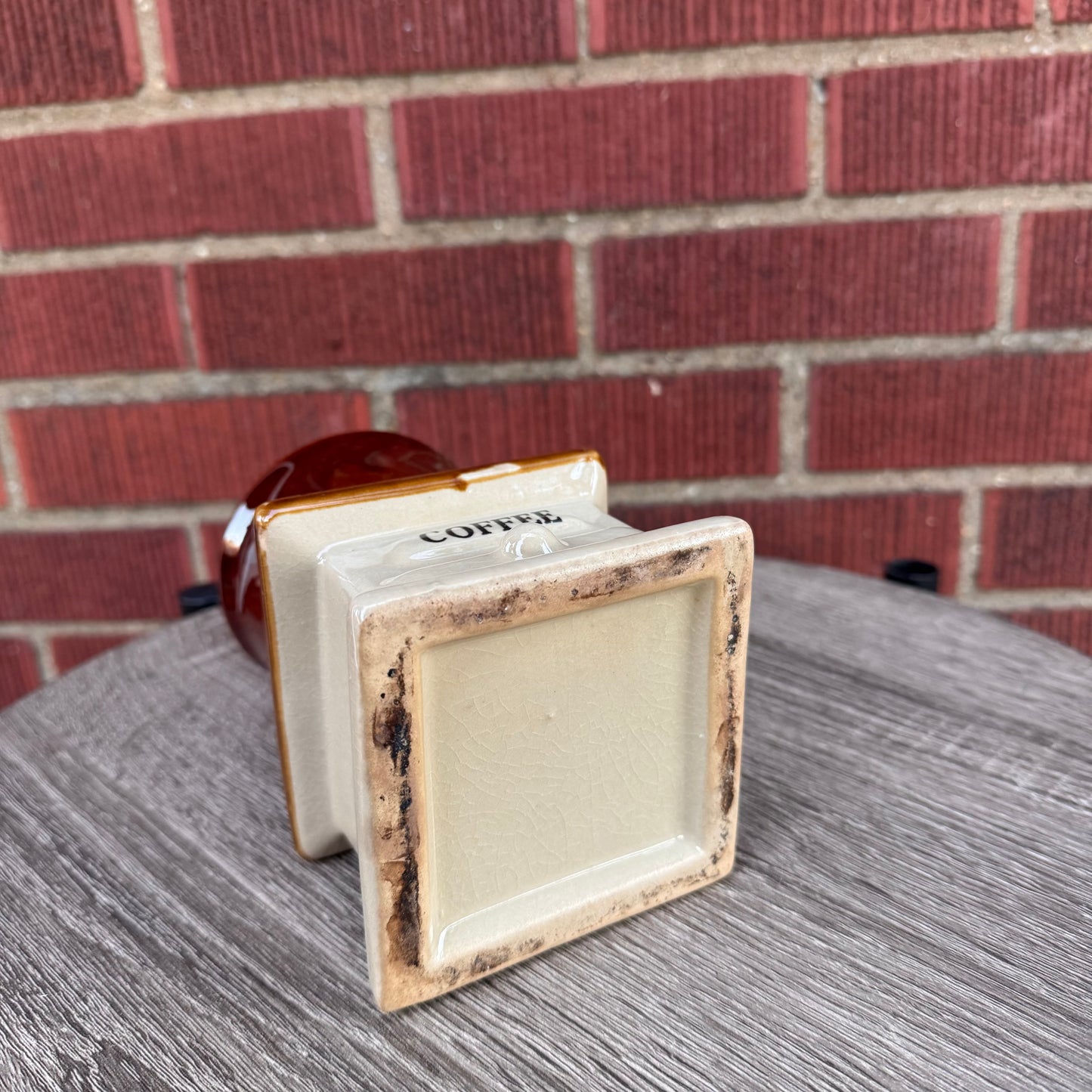 Vintage Ceramic Coffee Grinder-Style Planter