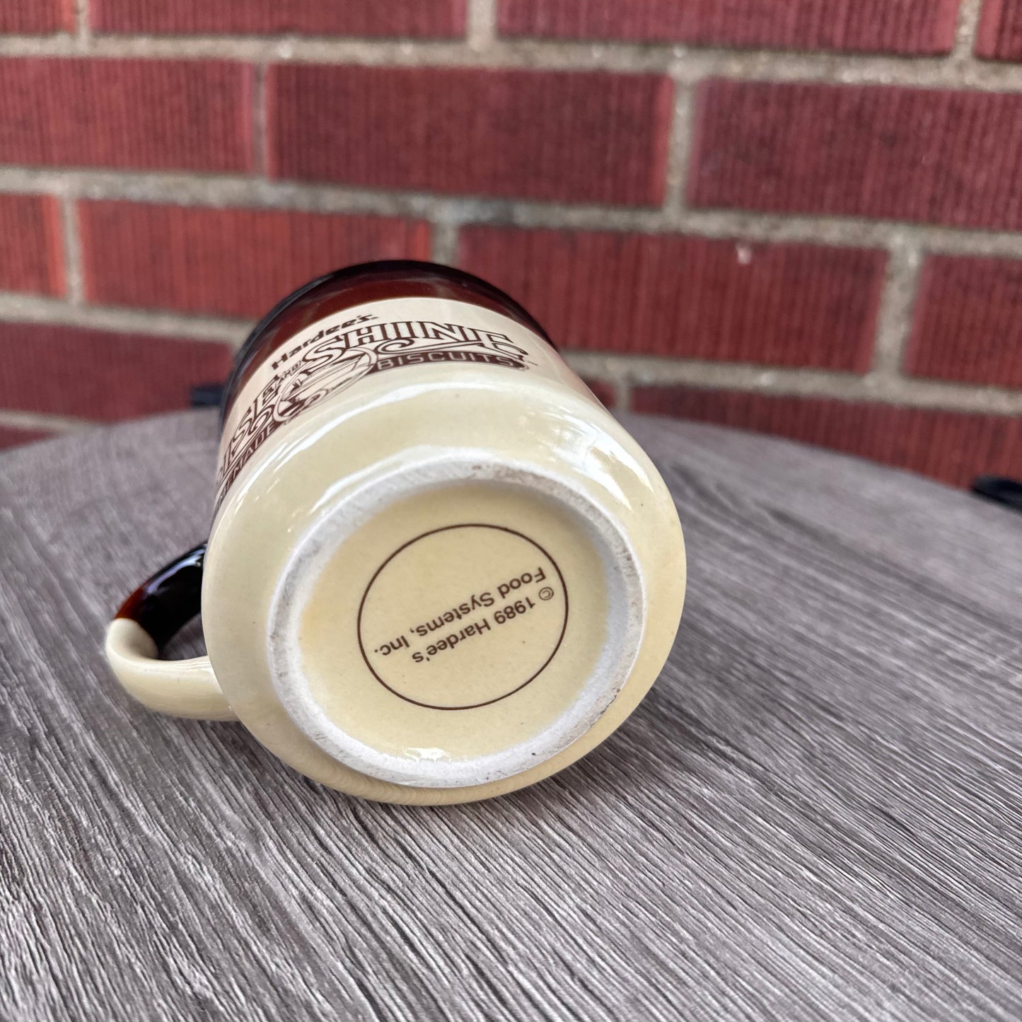 Vintage Hardee's "Rise and Shine Homemade Biscuits" Mug