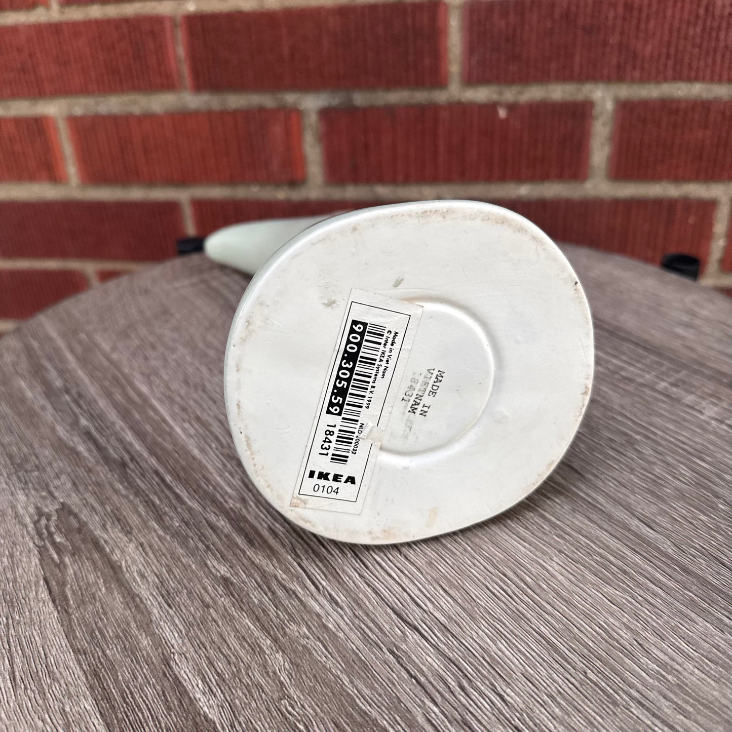 Light Gray Ceramic Ikea Vase