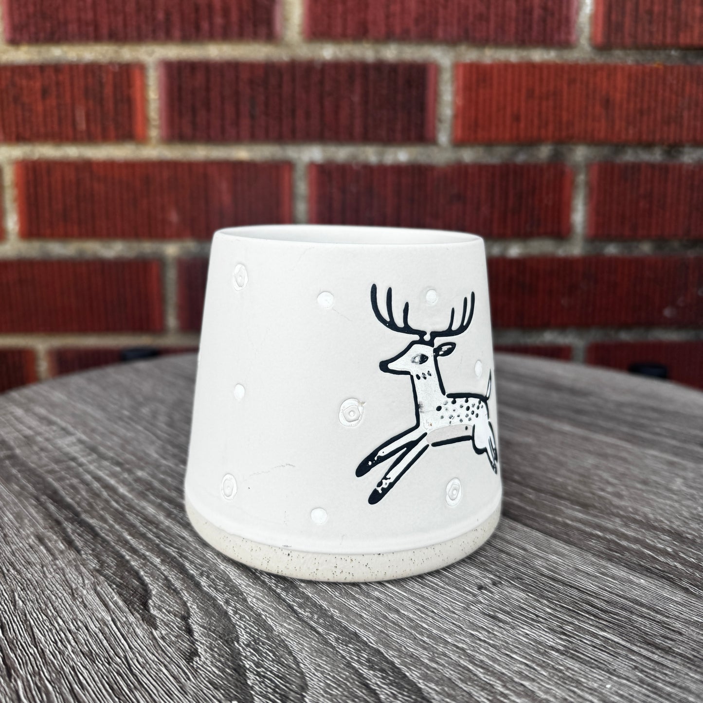 Arwen Ceramic Mug with Leaping Deer
