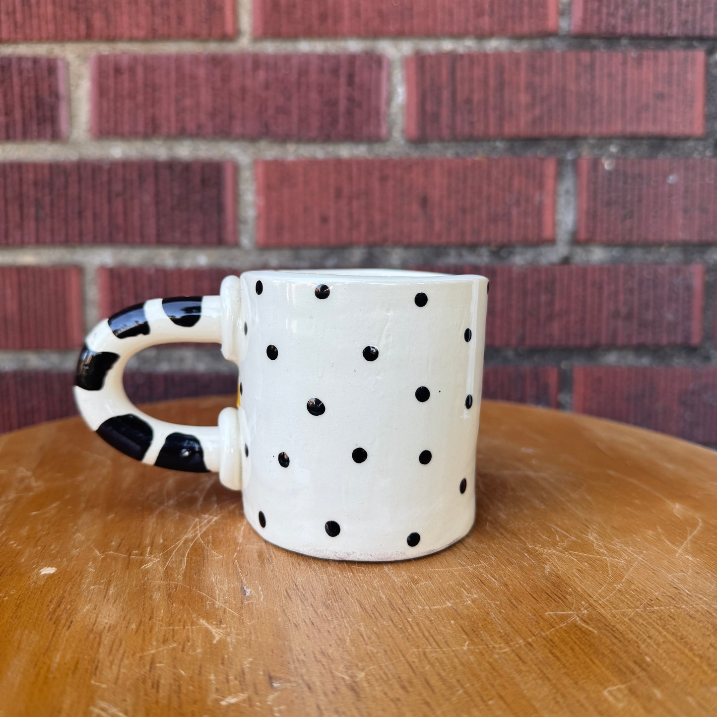 Handmade Polka Dot 90s Style Mug (Small)