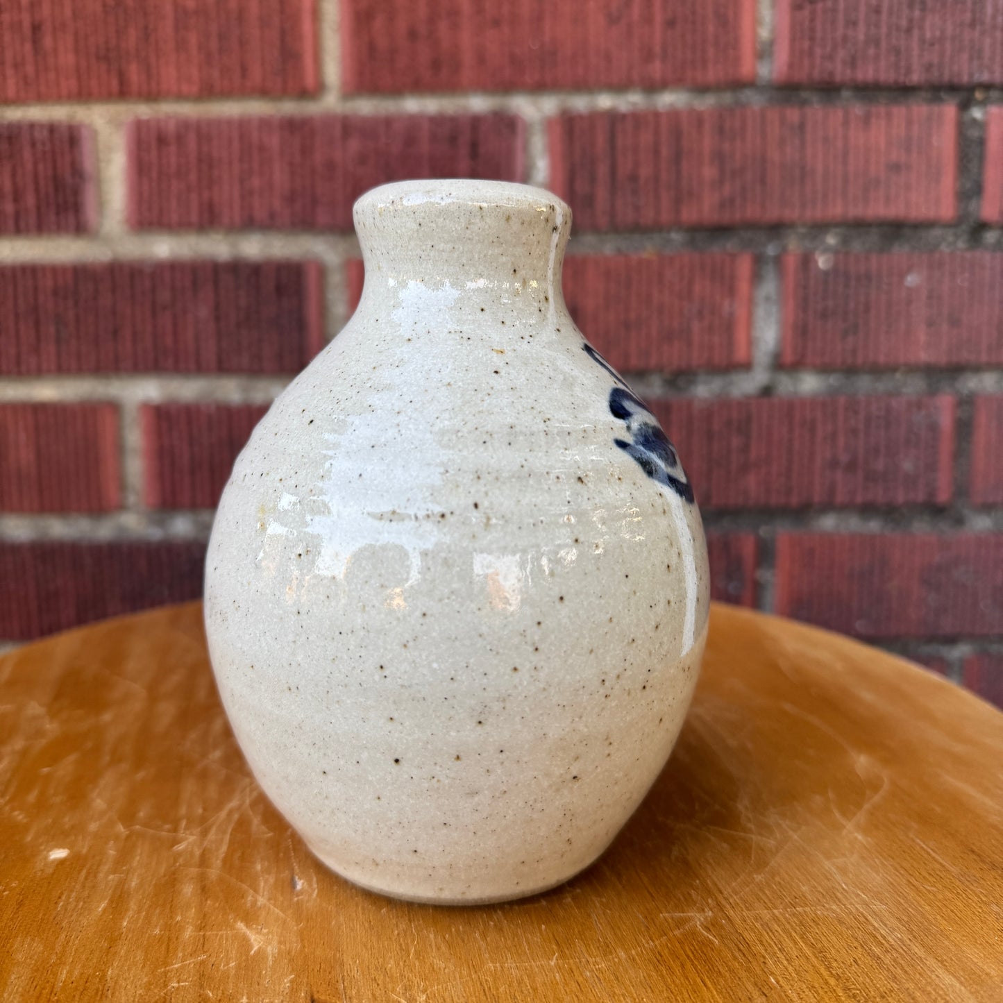 Westlind Stoneware Pottery Pitcher Blue Cow