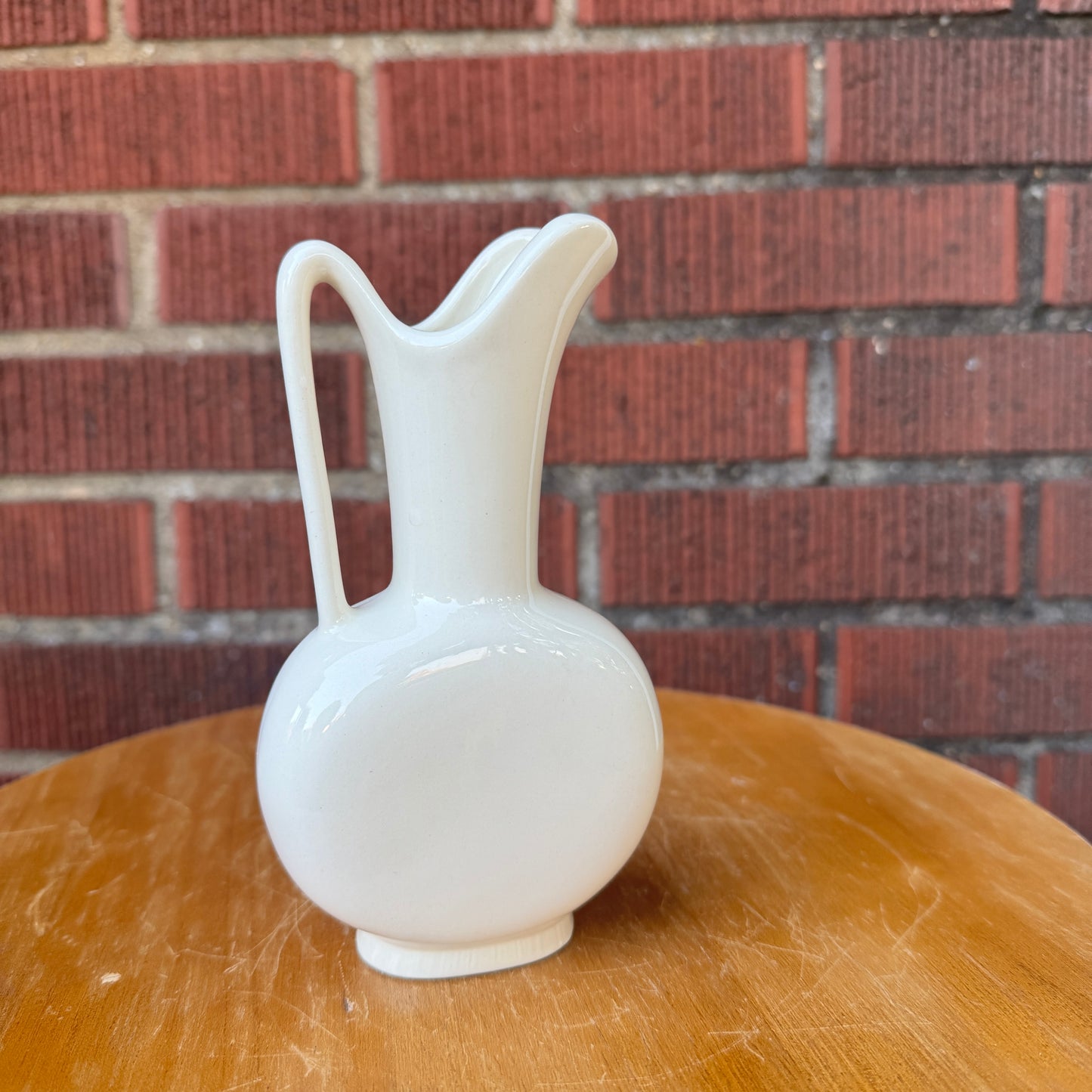 Vintage Yellow Roses Pitcher Vase