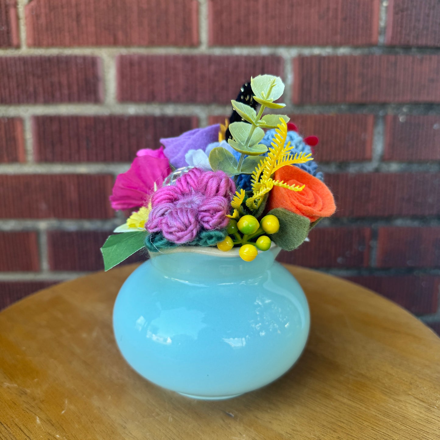 Light Blue 80s Art Deco Bouquet
