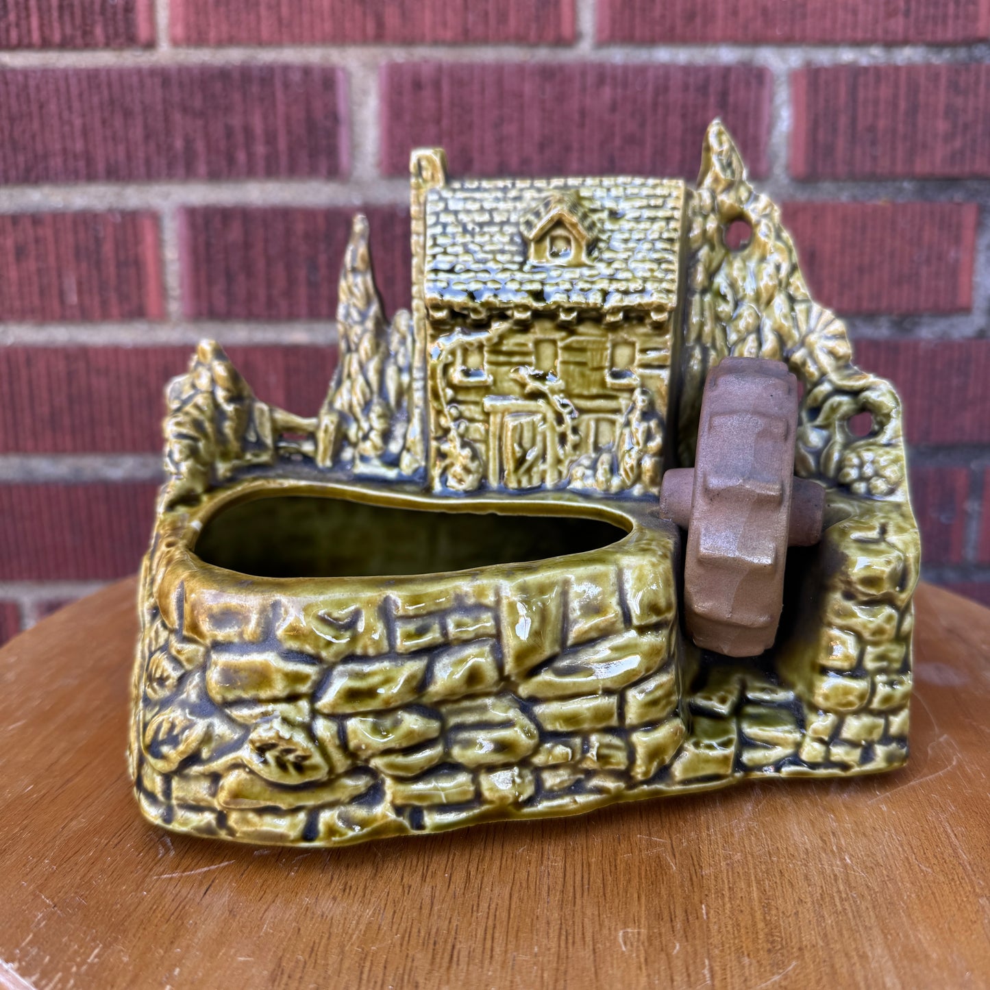 Vintage Shawnee Pottery Grist Mill Planter