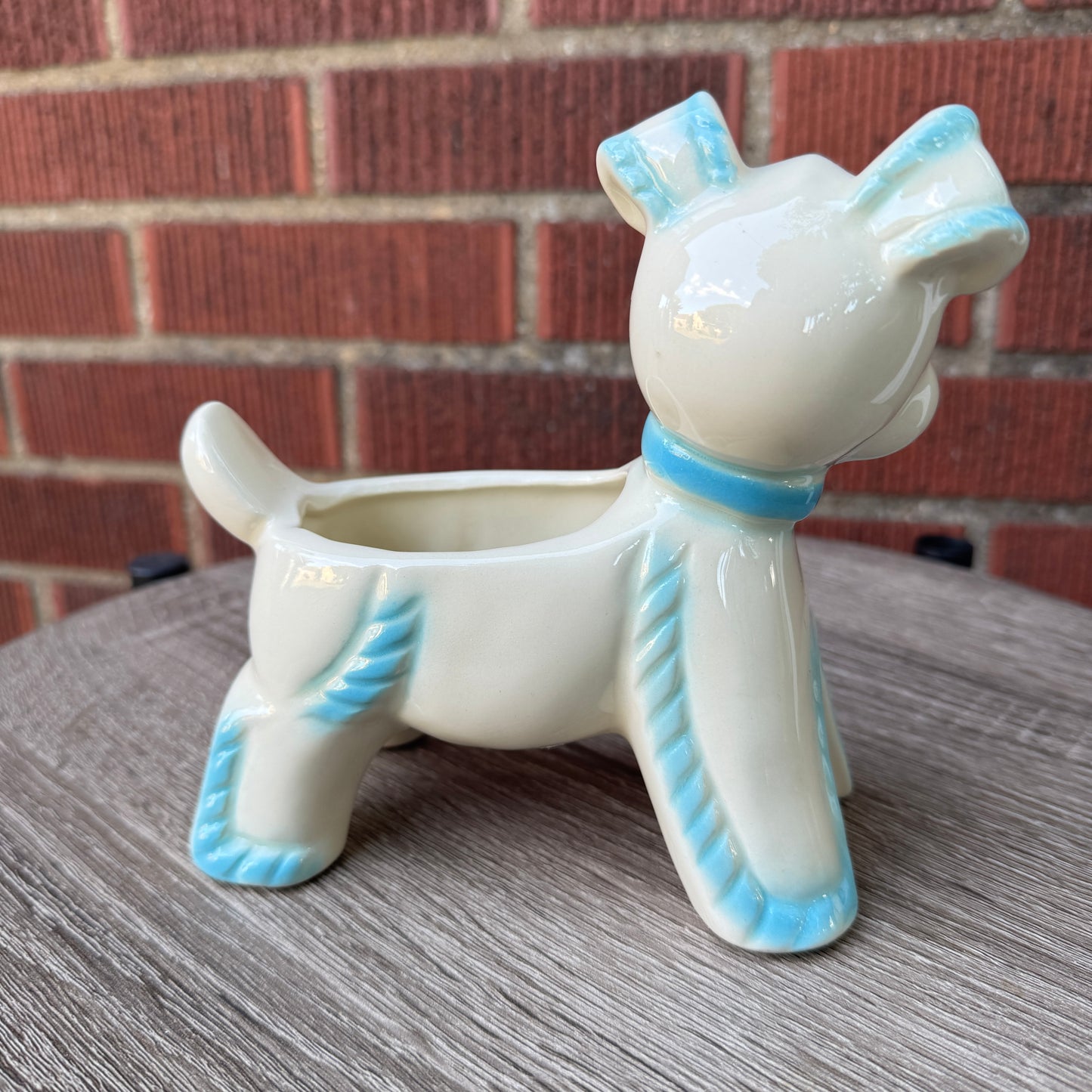 Vintage Ceramic Dog Planter