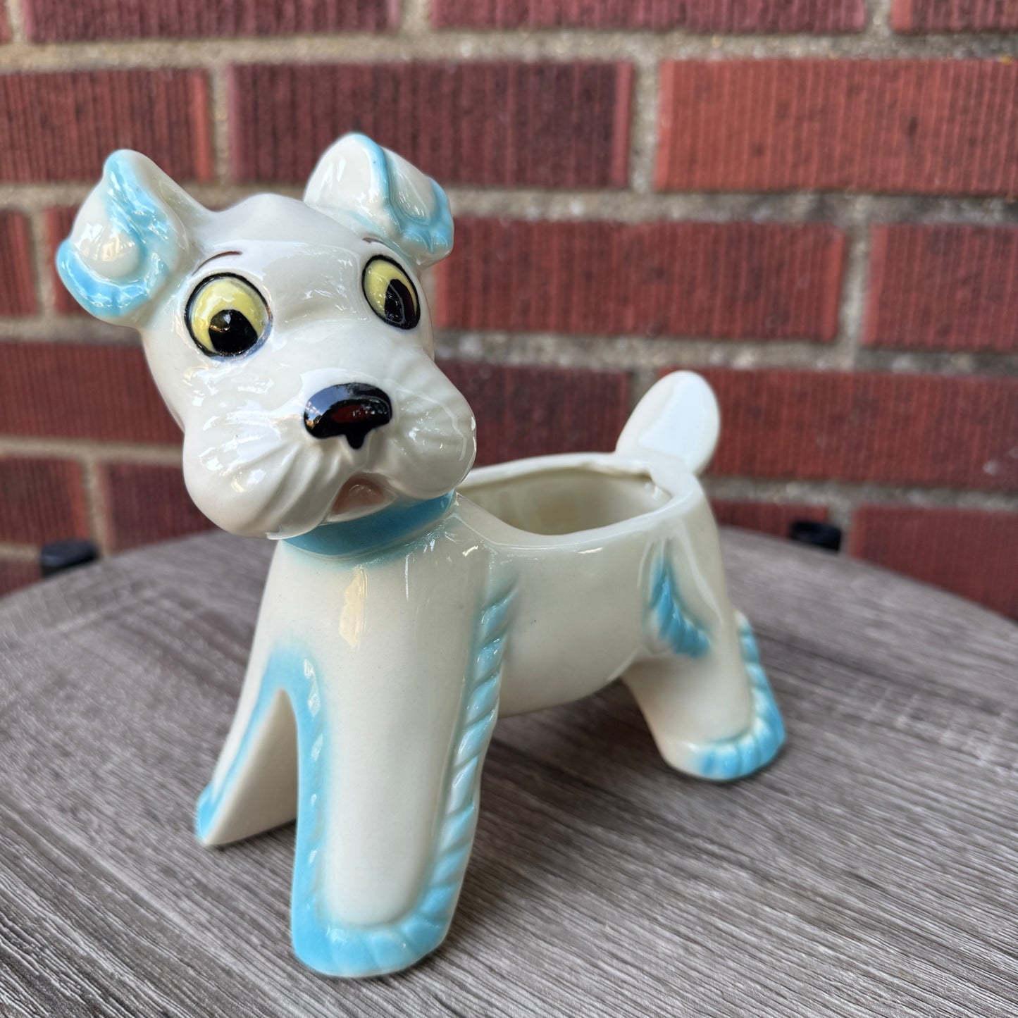 Vintage Ceramic Dog Planter