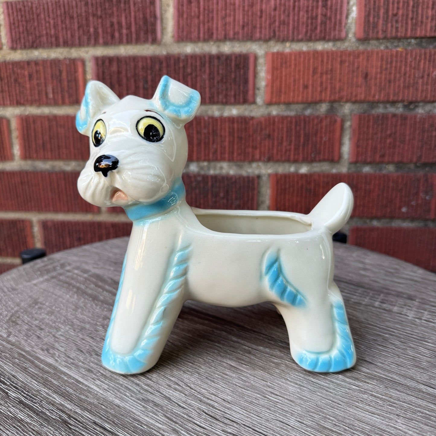 Vintage Ceramic Dog Planter