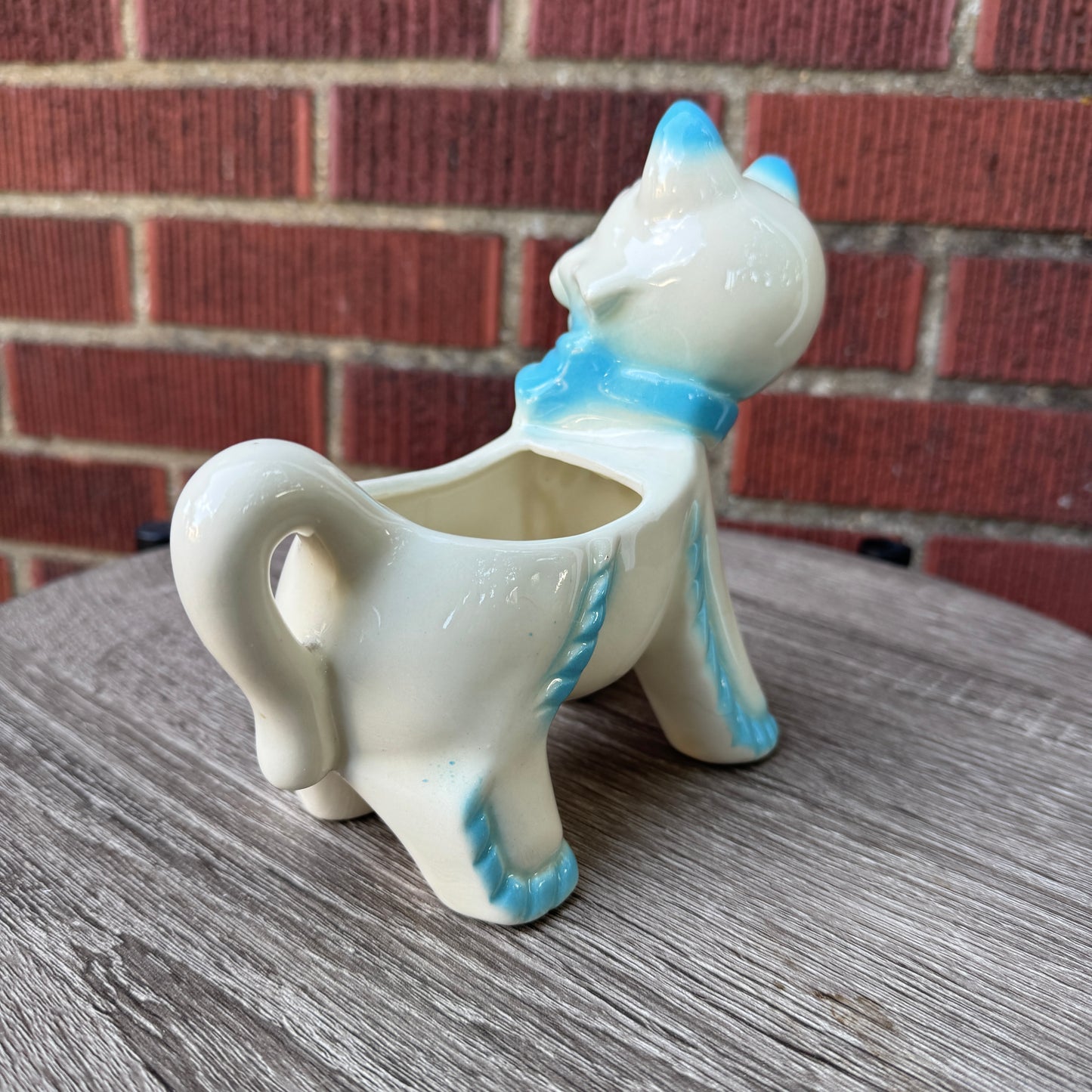 Vintage Ceramic Cat Planter
