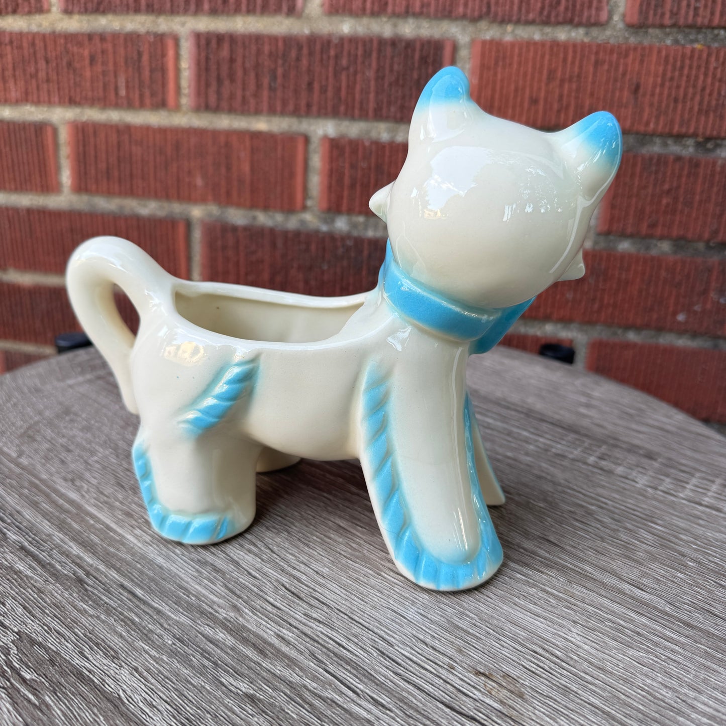 Vintage Ceramic Cat Planter