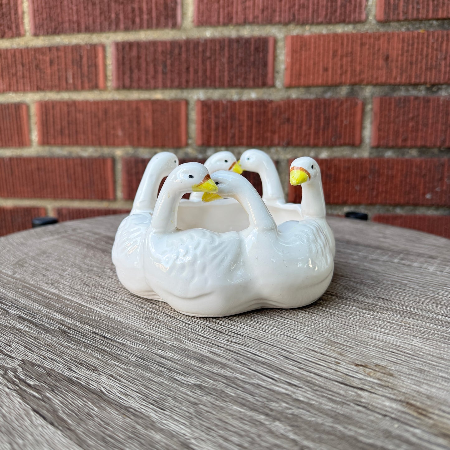 Ceramic Swan Bowl/Planter