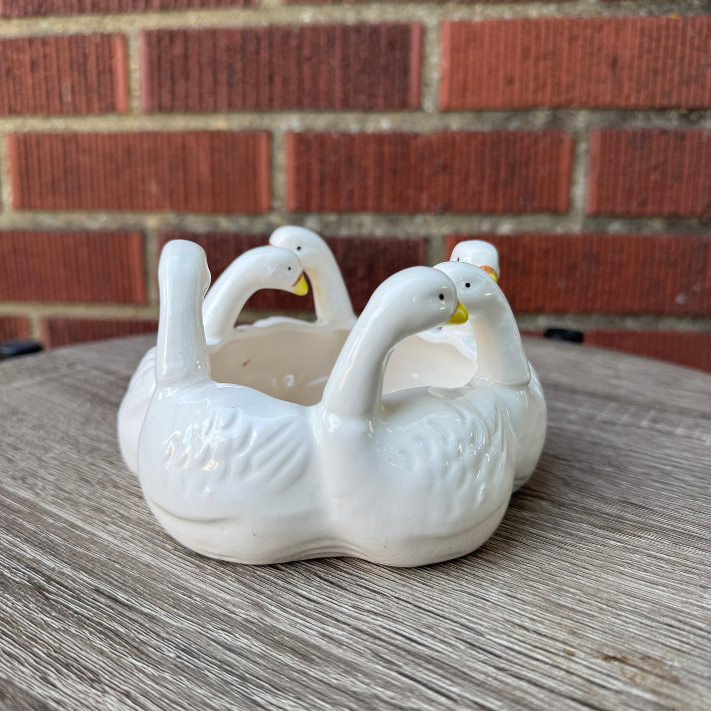 Ceramic Swan Bowl/Planter