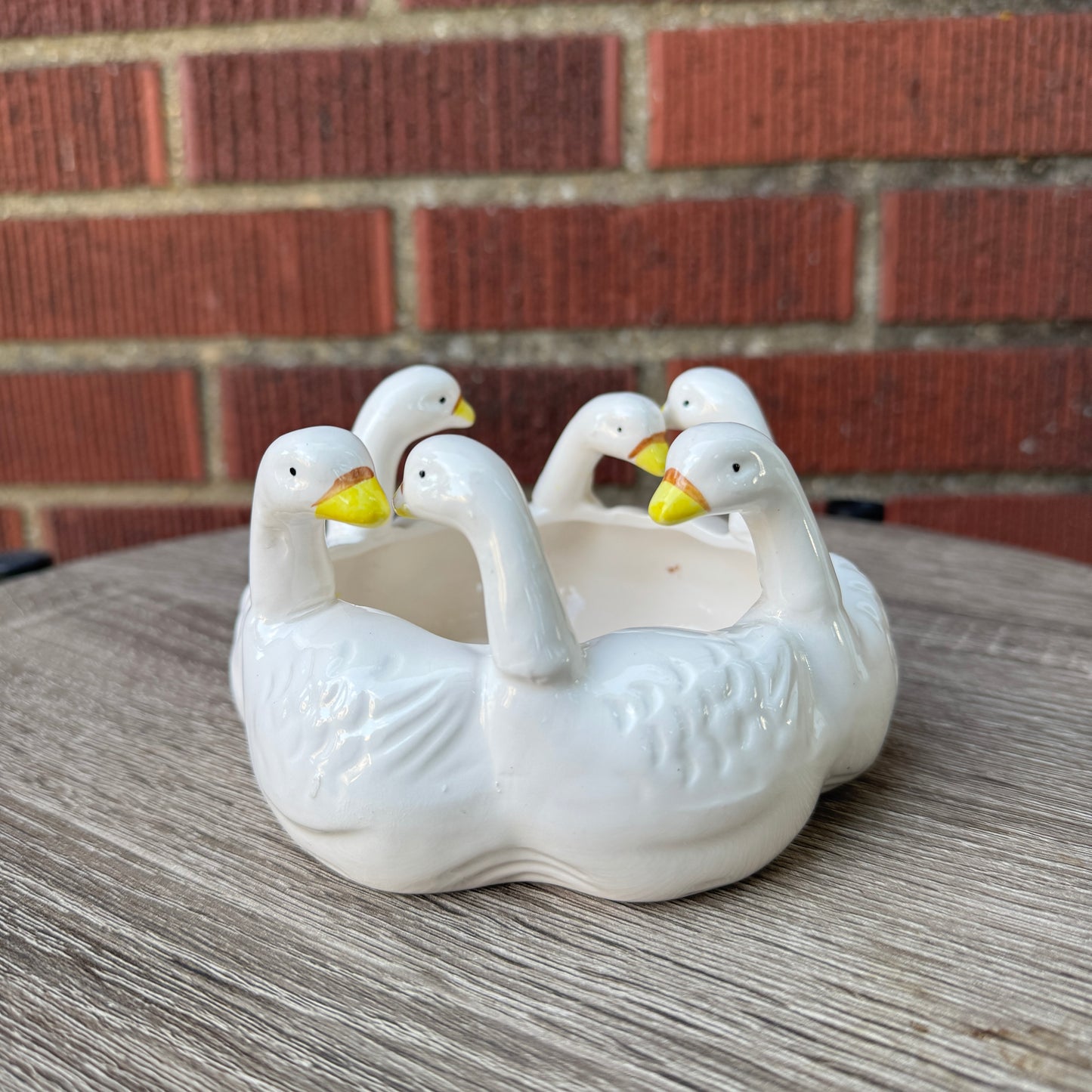 Ceramic Swan Bowl/Planter