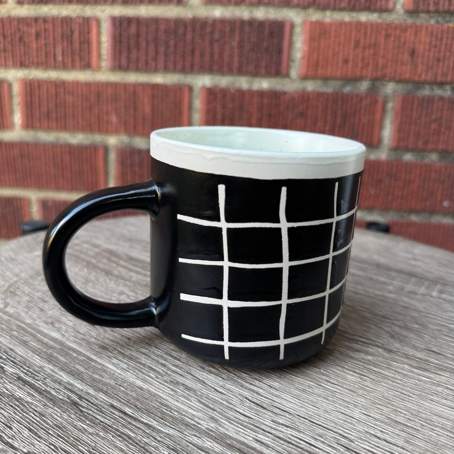 Black & White Striped Mug