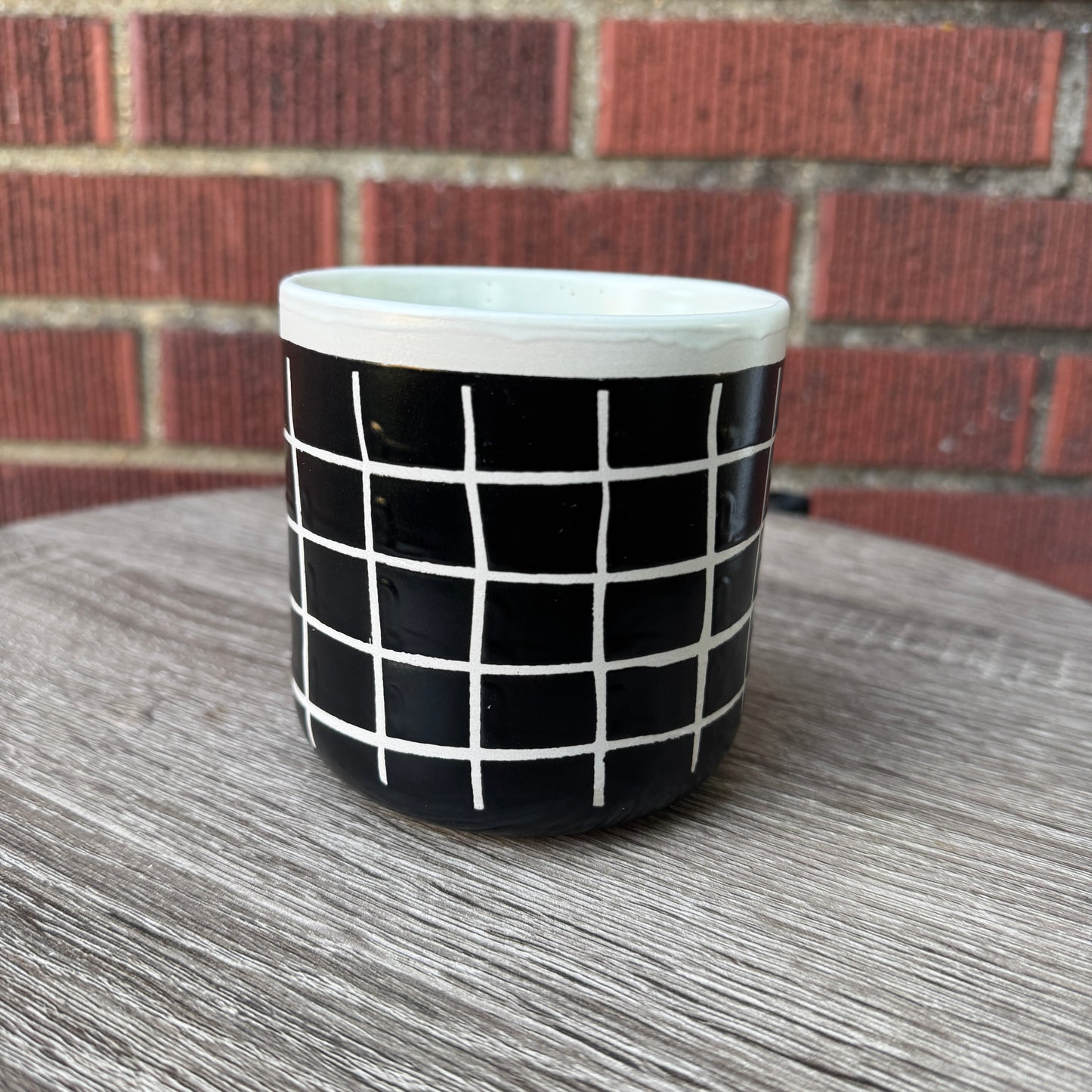 Black & White Striped Mug