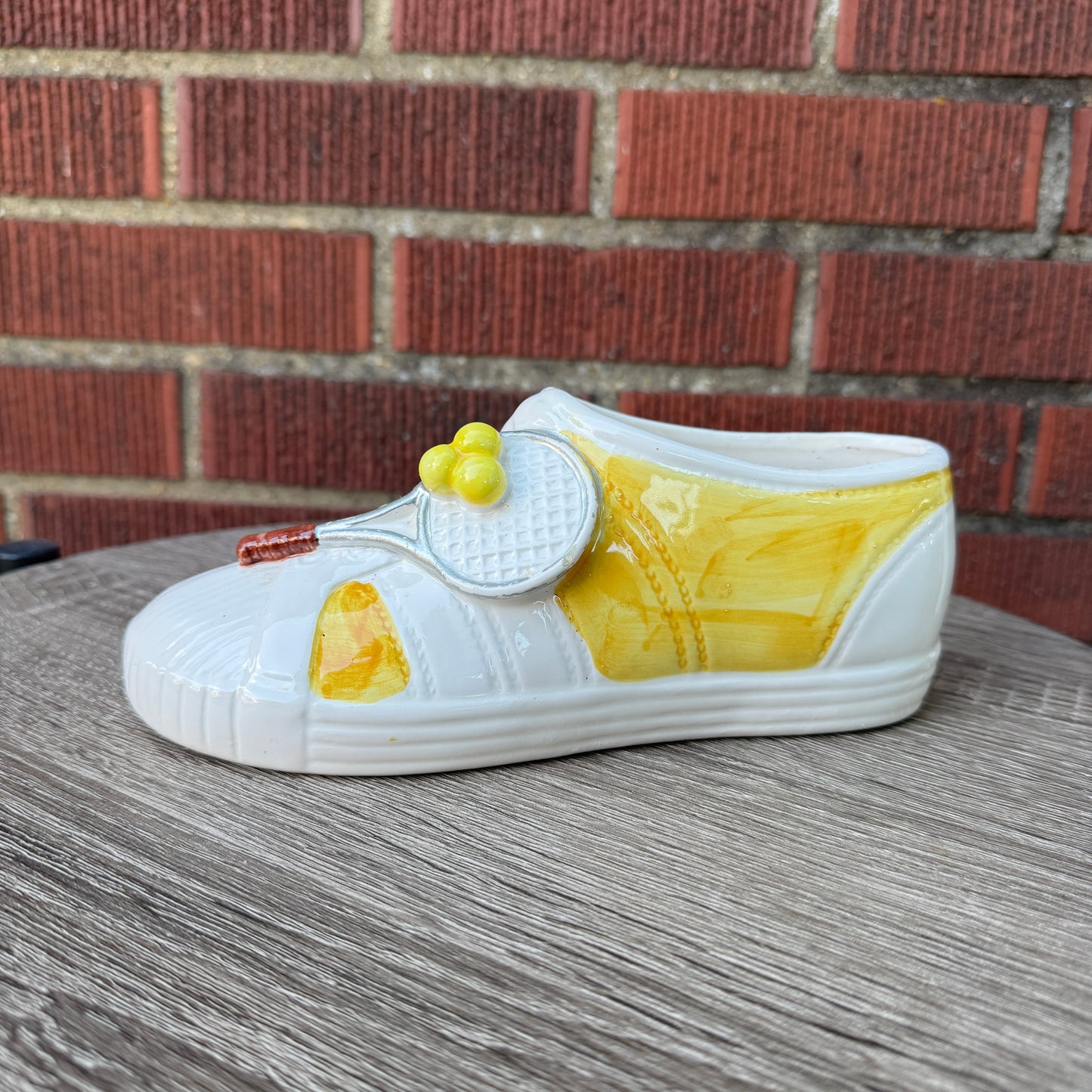 Vintage Tennis Shoe w/ Racket Planter