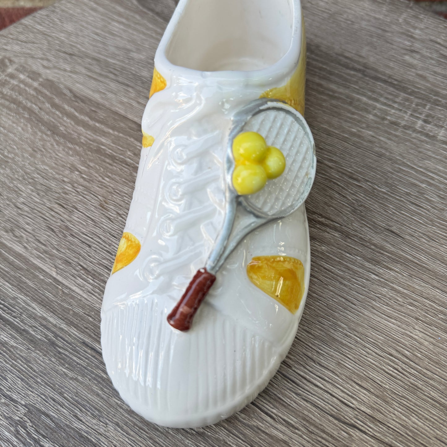 Vintage Tennis Shoe w/ Racket Planter