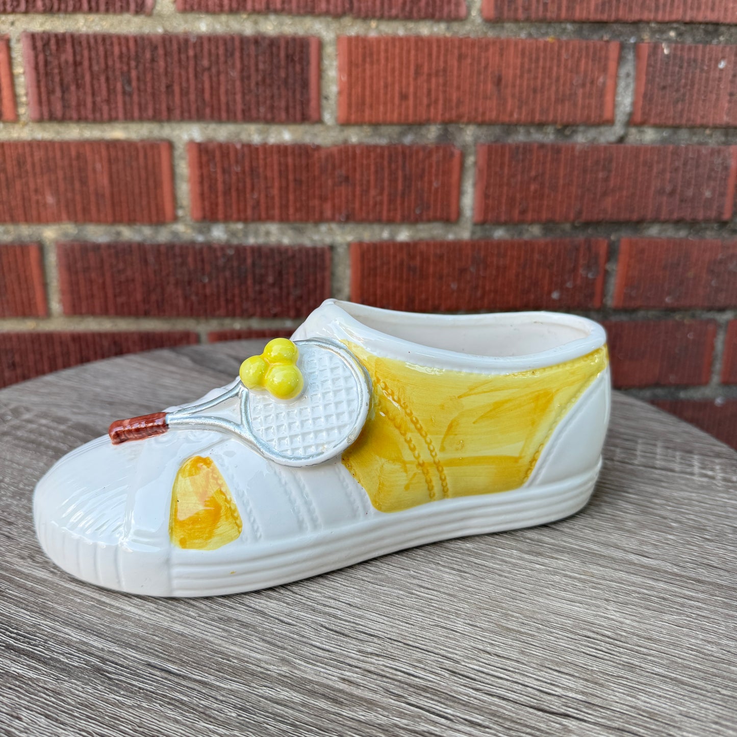 Vintage Tennis Shoe w/ Racket Planter