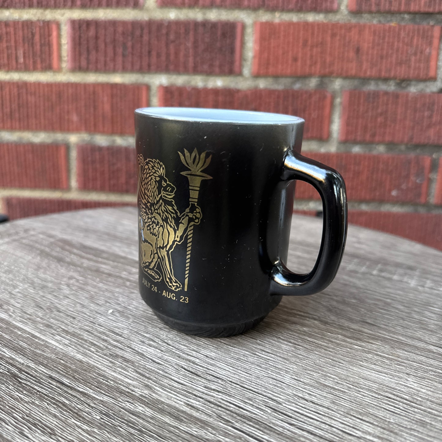 Vintage Anchor Hocking Zodiac Leo Mug