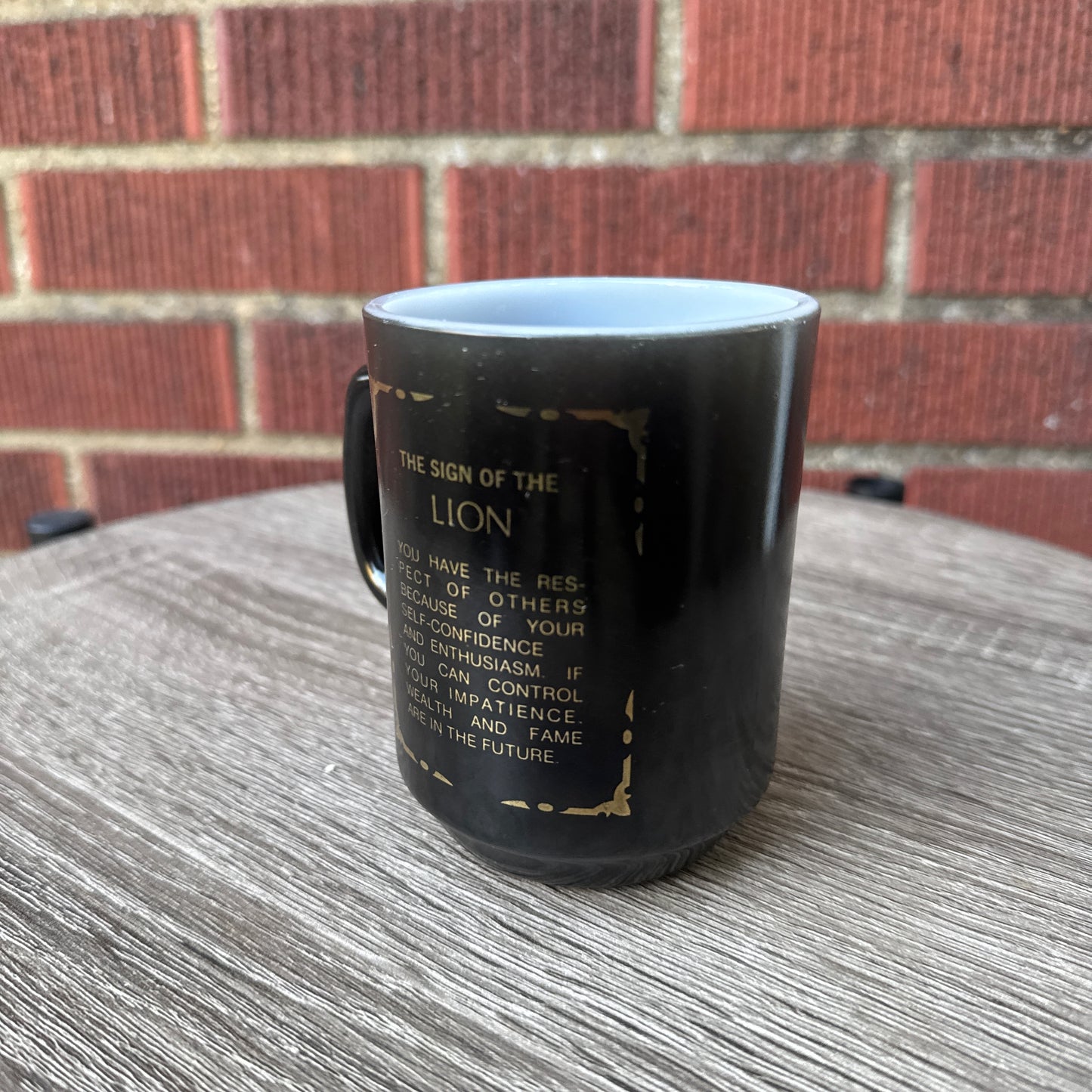 Vintage Anchor Hocking Zodiac Leo Mug