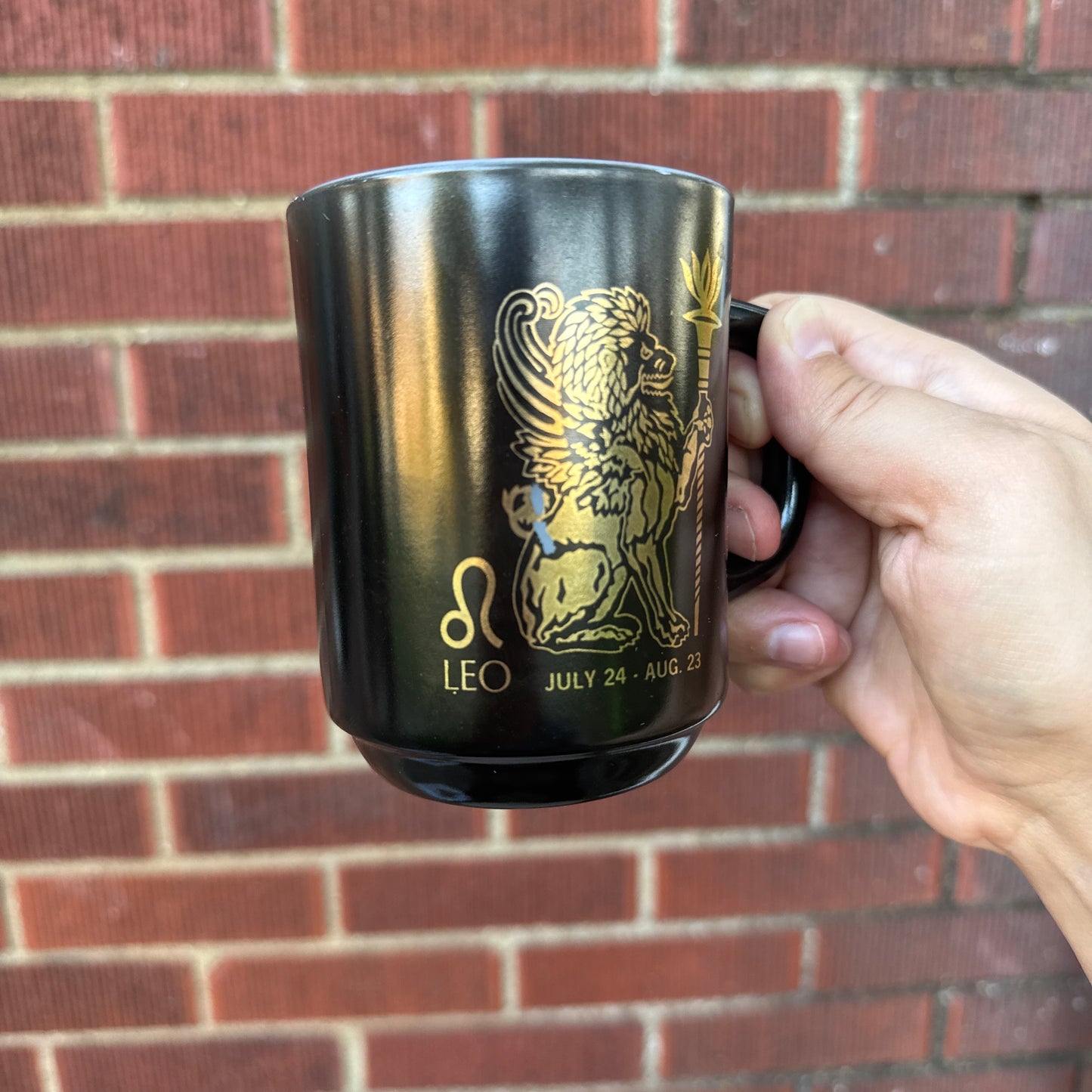 Vintage Anchor Hocking Zodiac Leo Mug