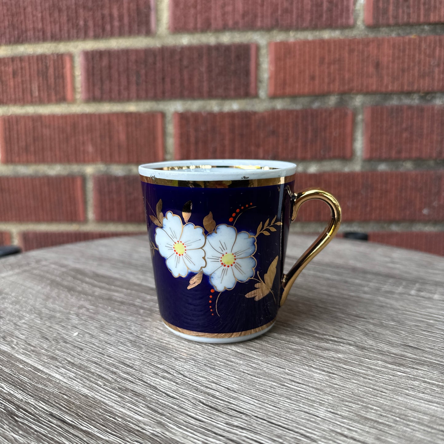 Vintage Cobalt Blue Tea Cup