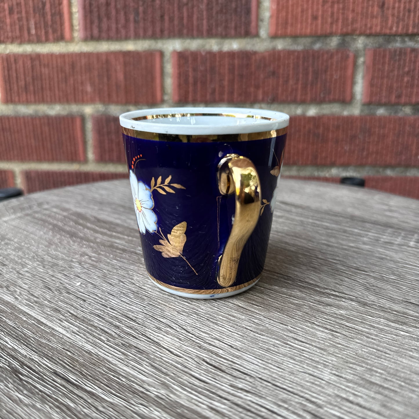 Vintage Cobalt Blue Tea Cup