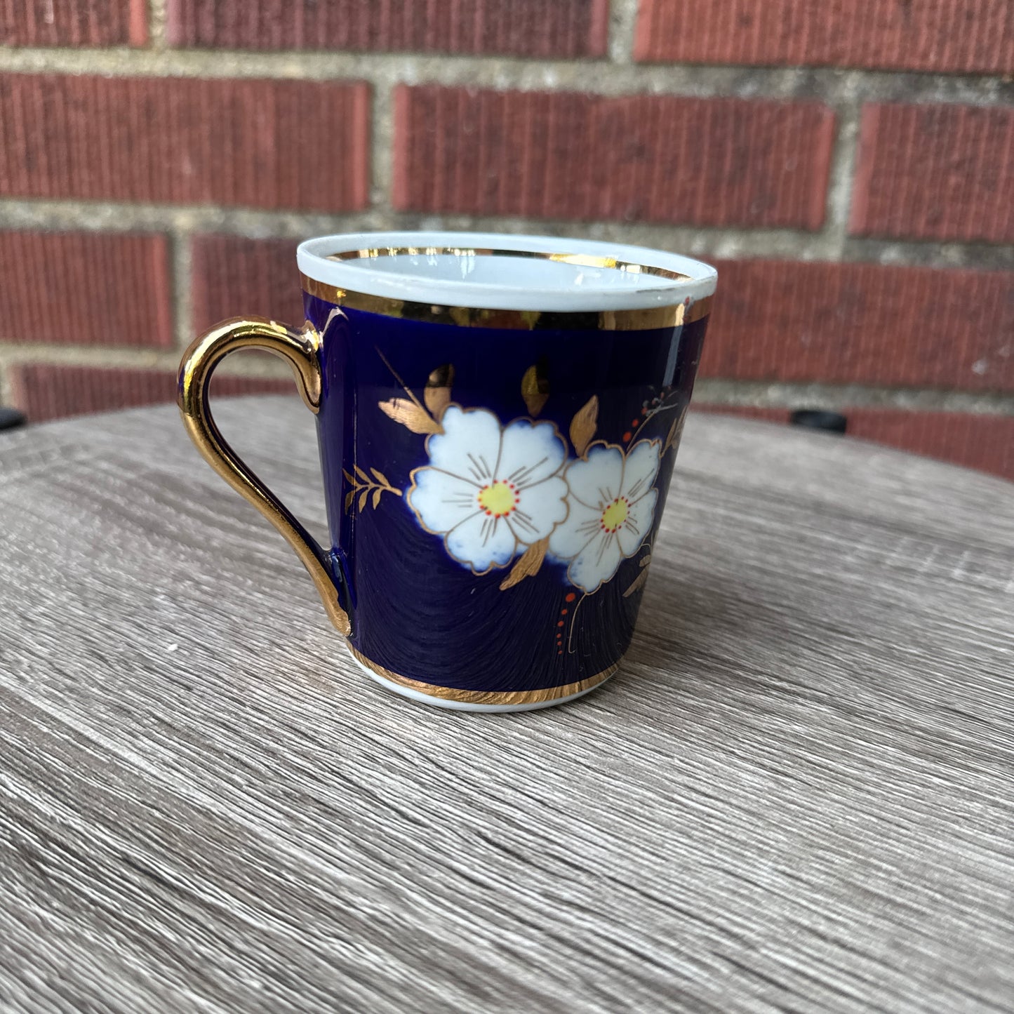 Vintage Cobalt Blue Tea Cup