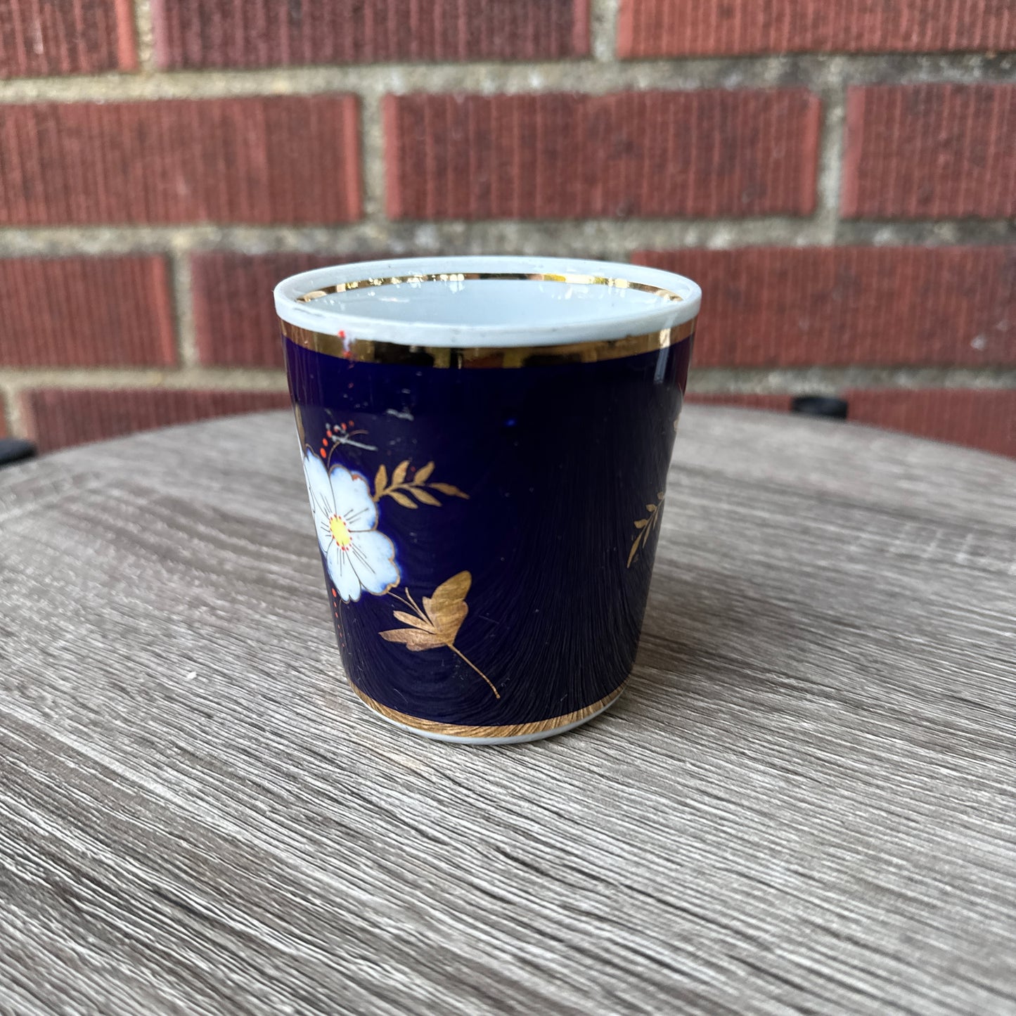 Vintage Cobalt Blue Tea Cup