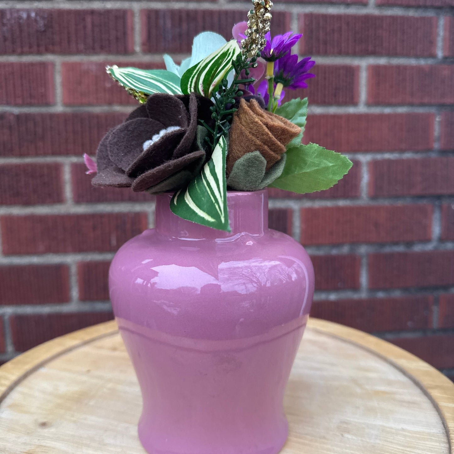 Maroon Royal Haeger Bouquet