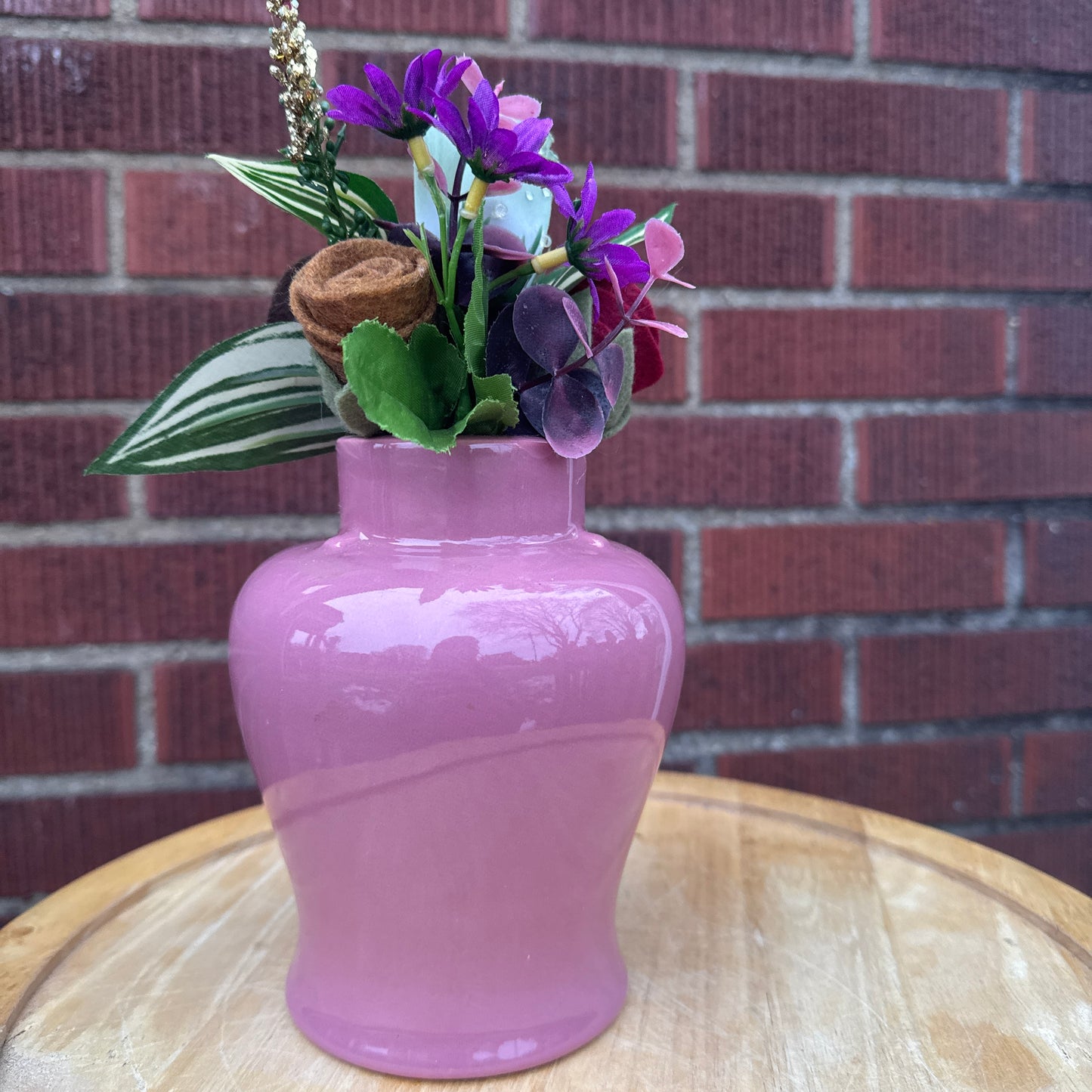 Maroon Royal Haeger Bouquet