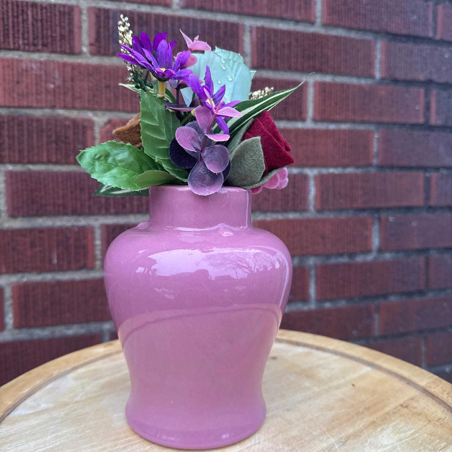 Maroon Royal Haeger Bouquet