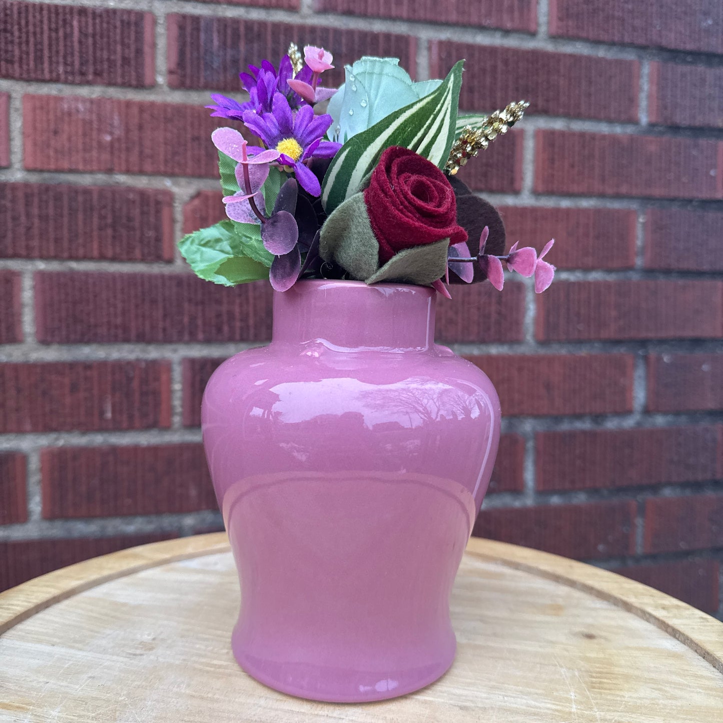 Maroon Royal Haeger Bouquet
