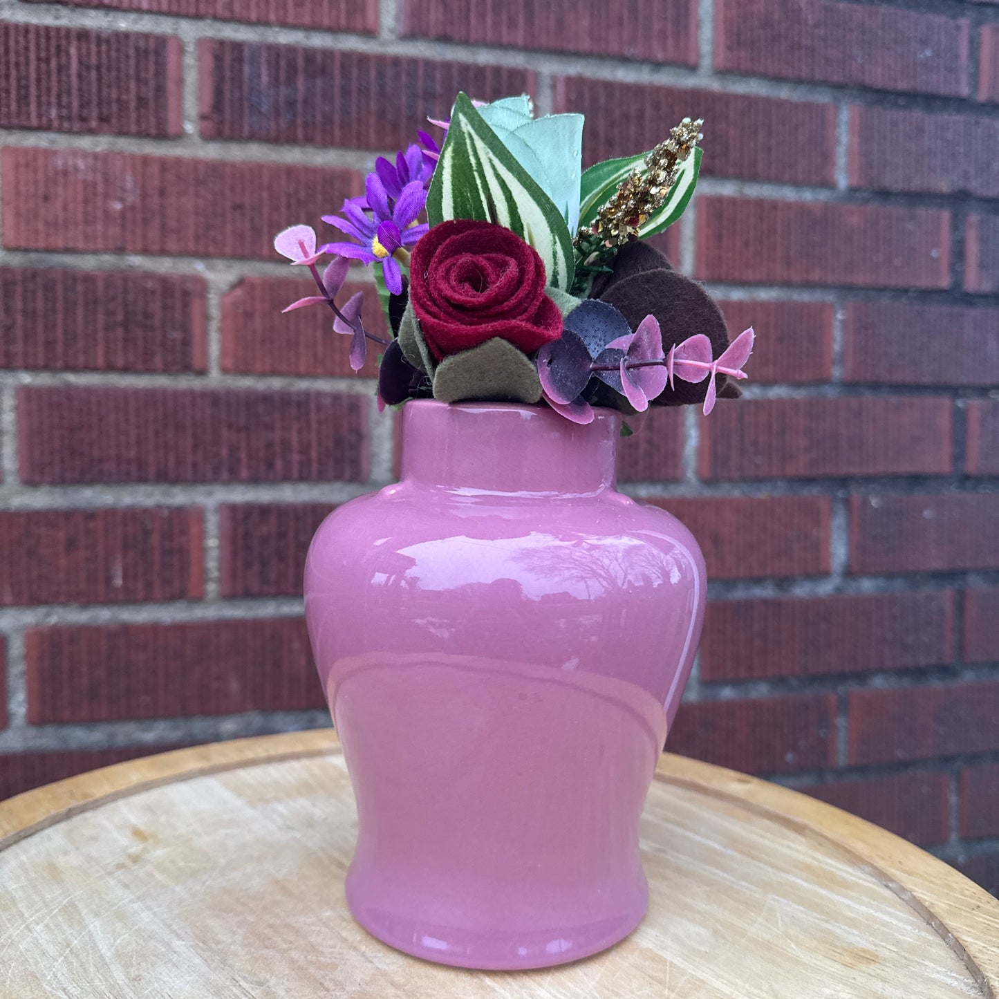 Maroon Royal Haeger Bouquet