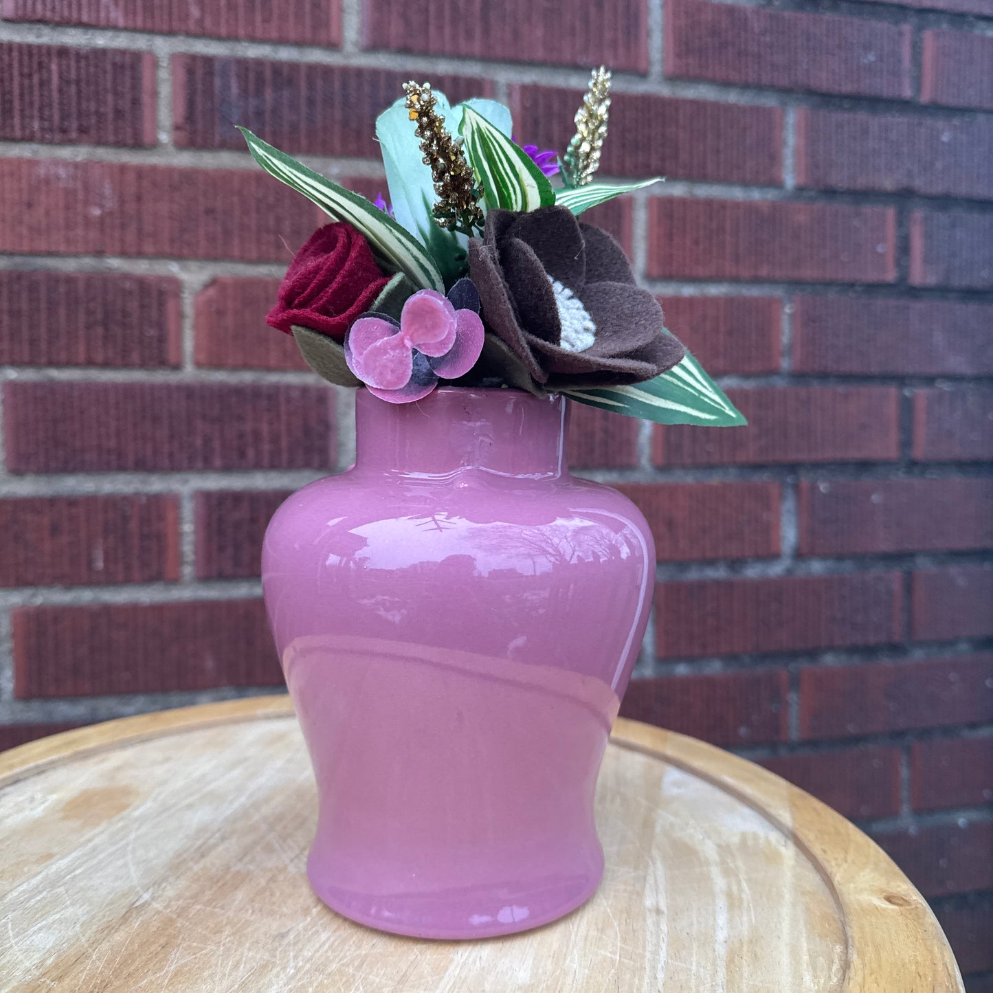 Maroon Royal Haeger Bouquet