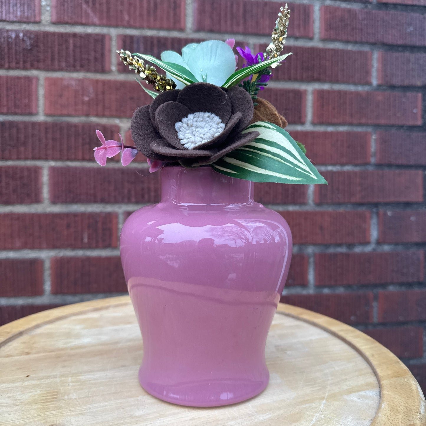 Maroon Royal Haeger Bouquet