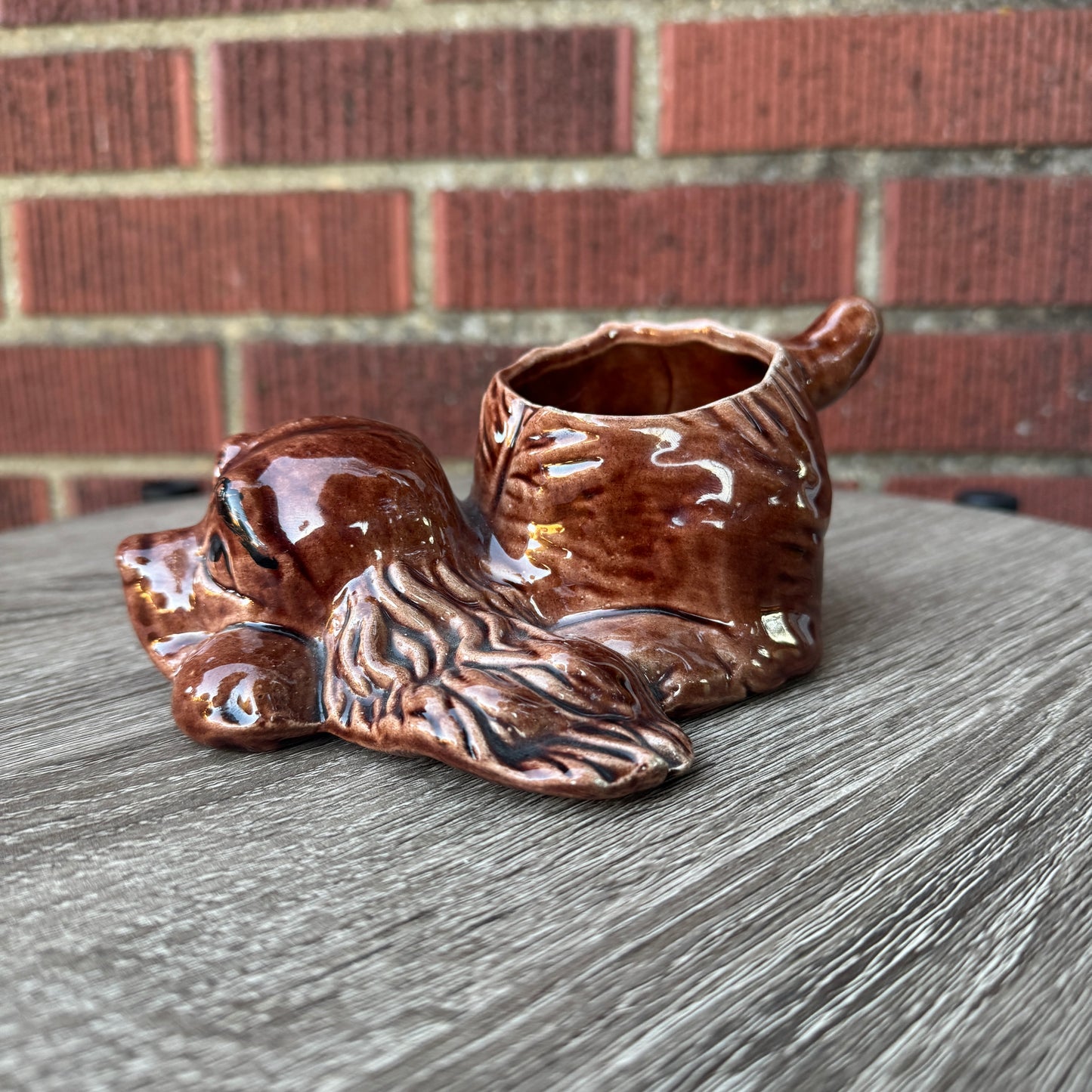 Vintage Cocker Spaniel Dog Planter