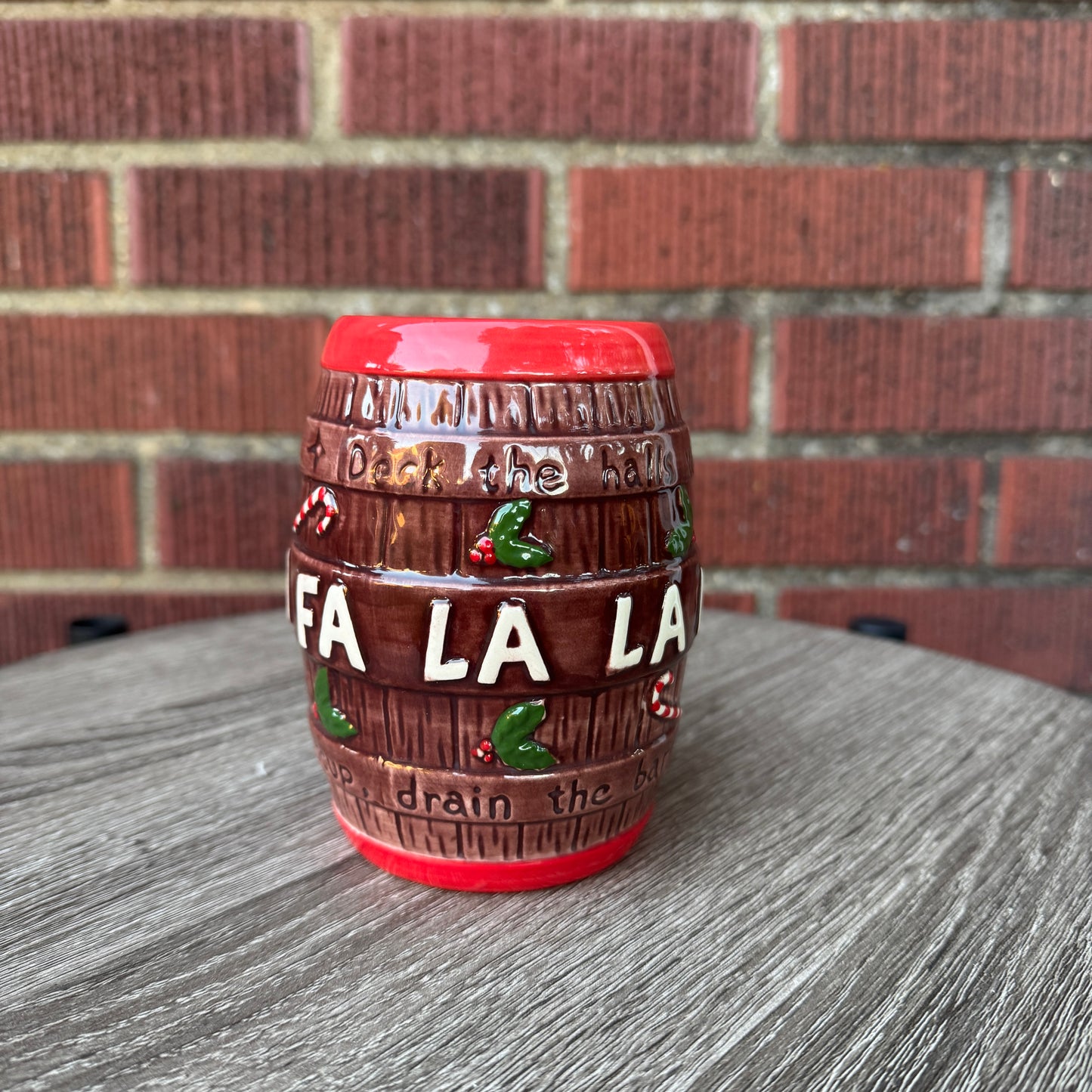Christmas Carol Barrel Mug