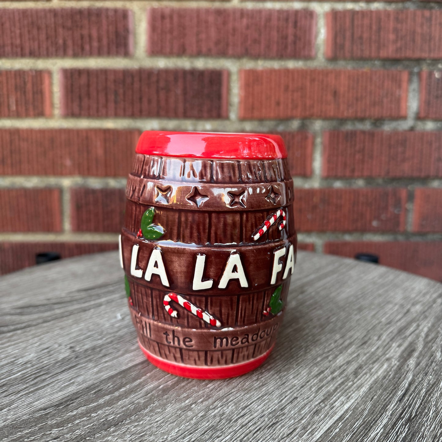 Christmas Carol Barrel Mug
