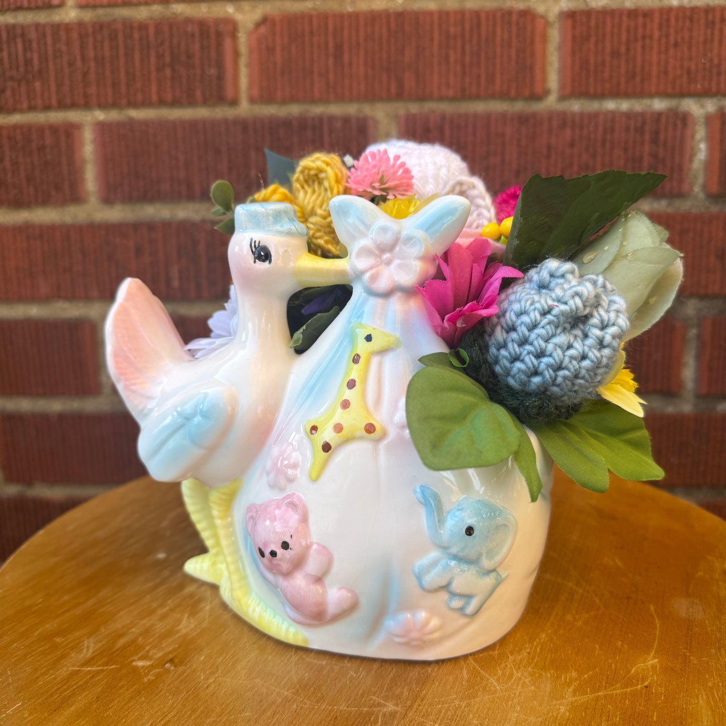 Vintage Stork/New Baby Bouquet